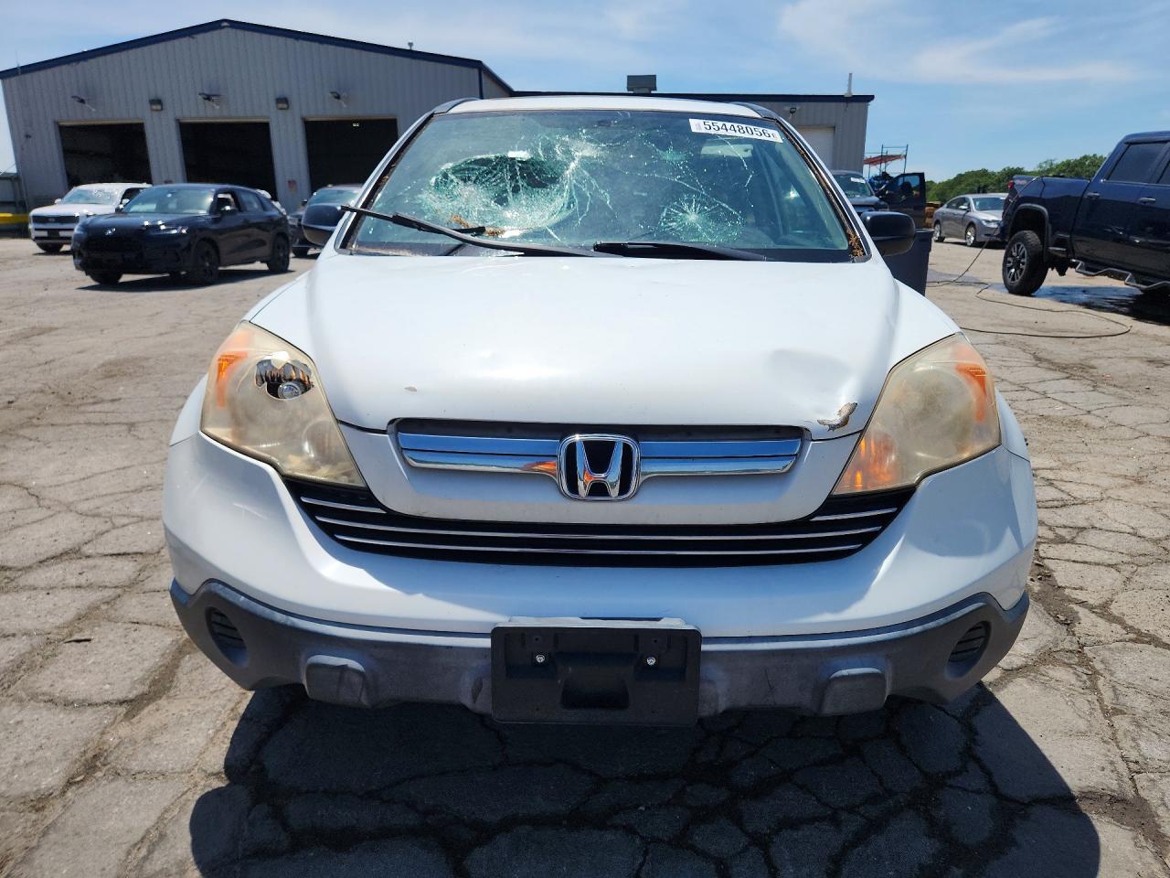 2007 Honda Cr-v Ex White vin: JHLRE48597C042646