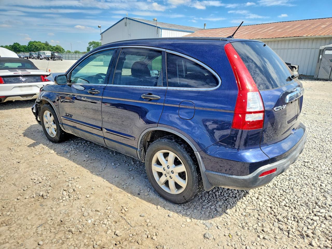 2007 Honda Cr-v Ex Blue vin: JHLRE48597C060970