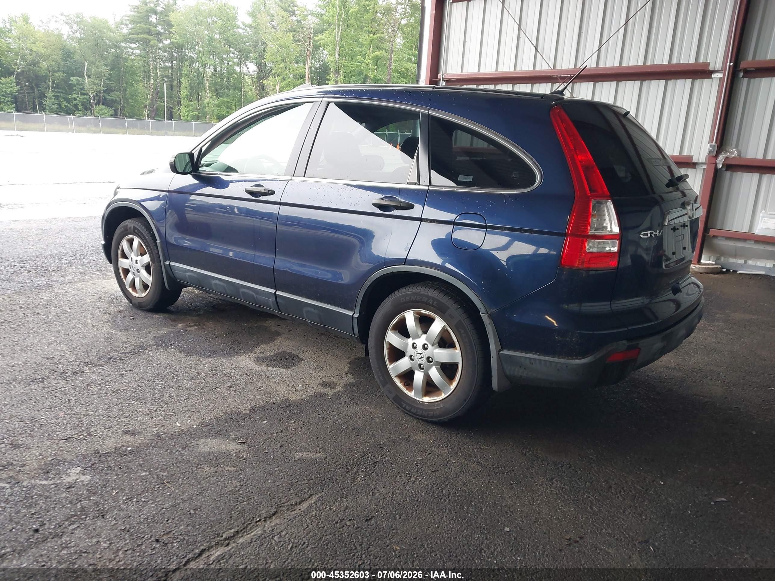 2007 Honda Cr-v Ex Blue vin: JHLRE48597C062962