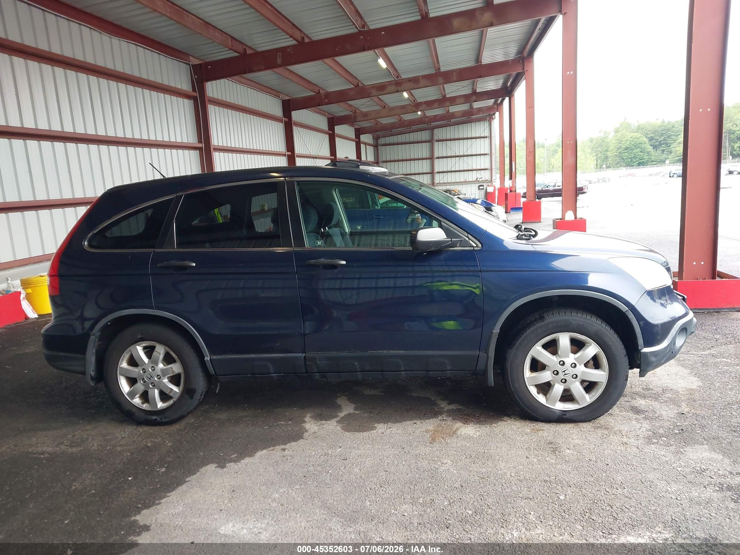 2007 Honda Cr-v Ex Blue vin: JHLRE48597C062962