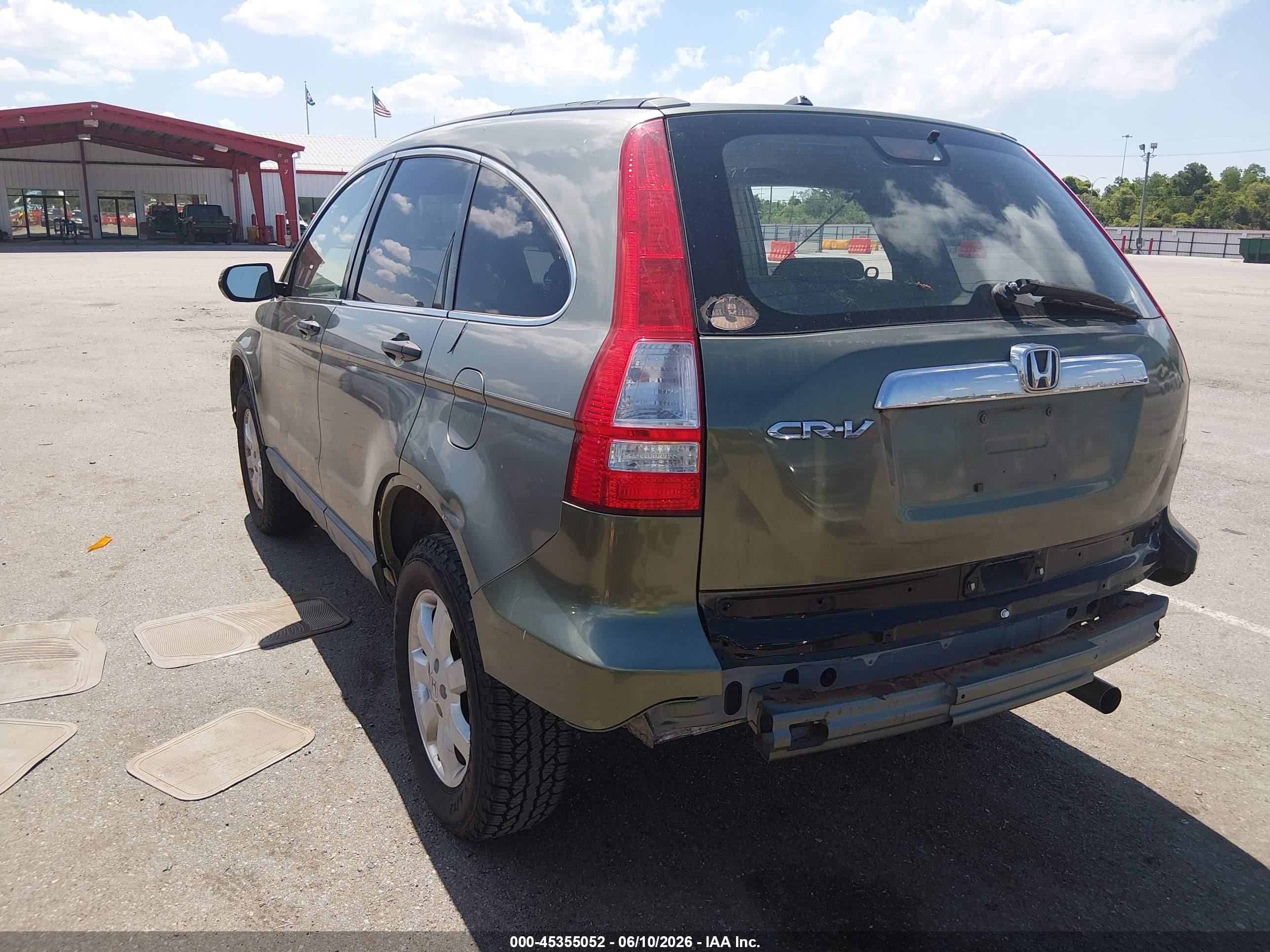 2007 Honda Cr-v Ex Green vin: JHLRE48597C066798