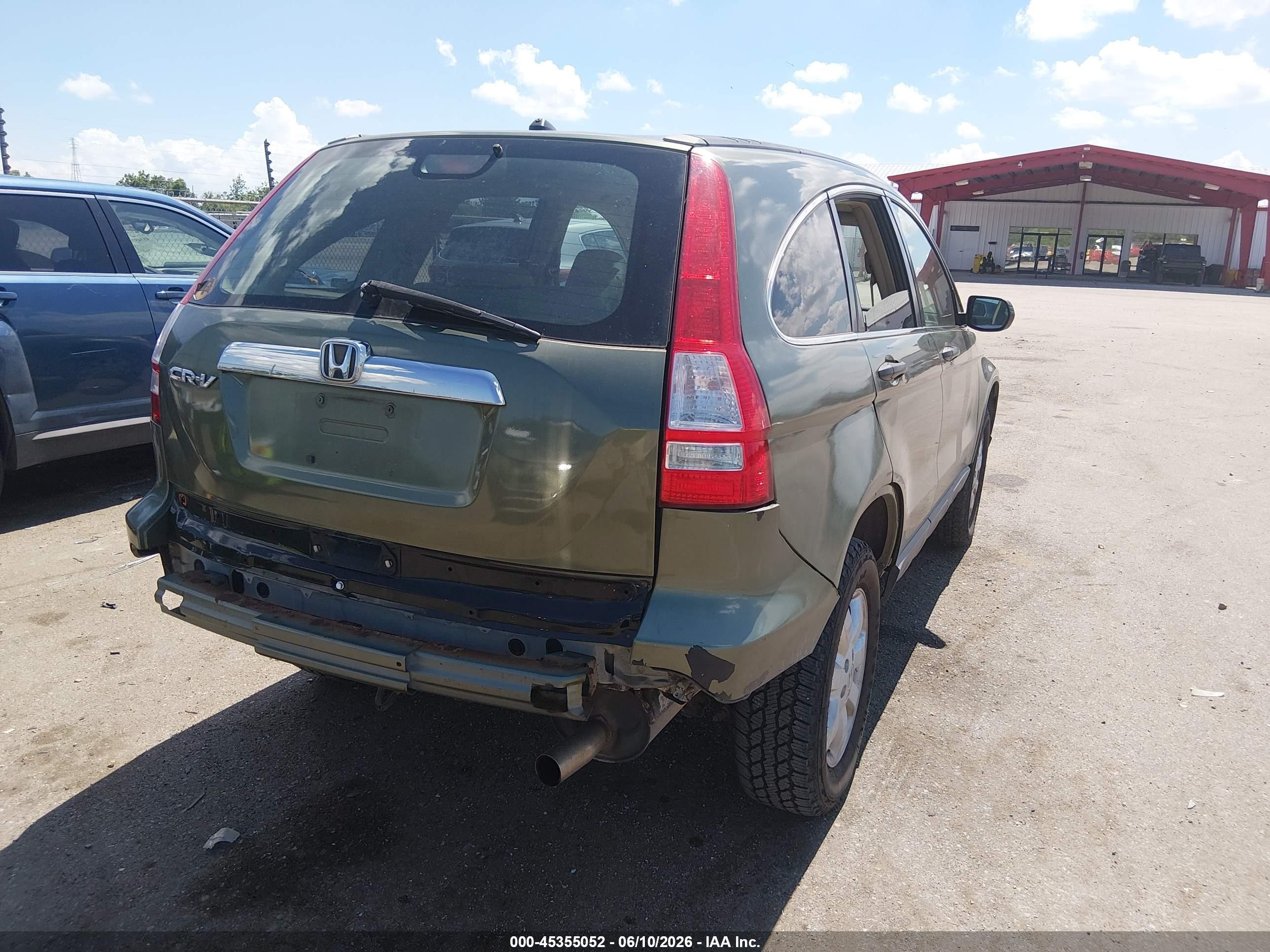2007 Honda Cr-v Ex Green vin: JHLRE48597C066798