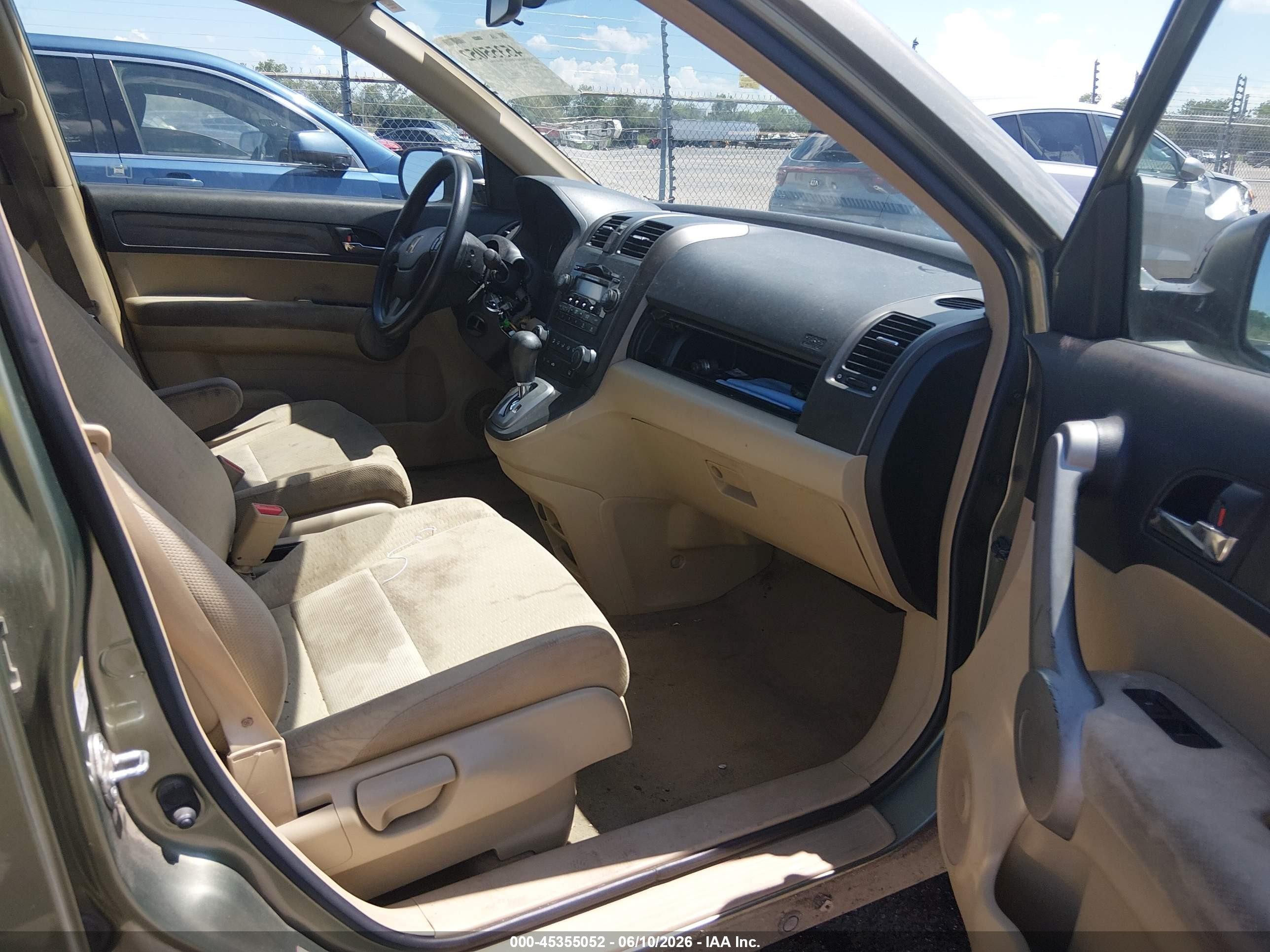 2007 Honda Cr-v Ex Green vin: JHLRE48597C066798