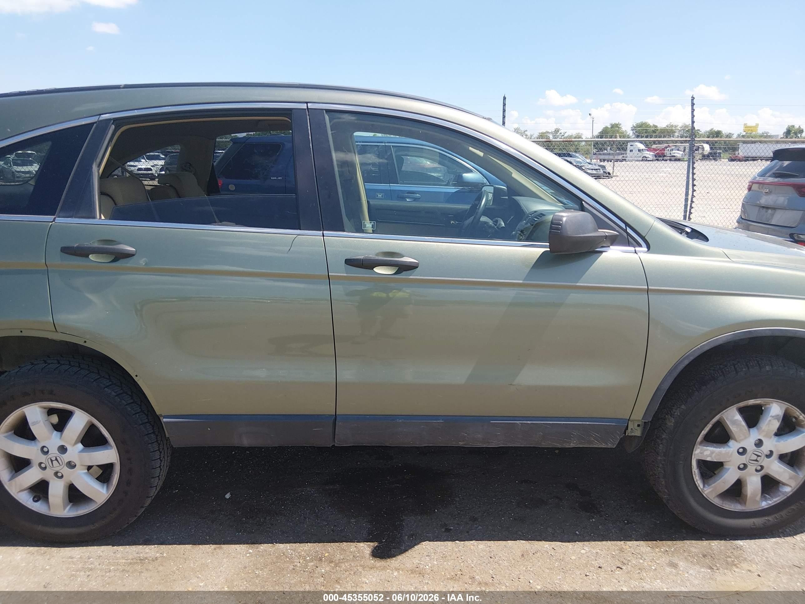 2007 Honda Cr-v Ex Green vin: JHLRE48597C066798