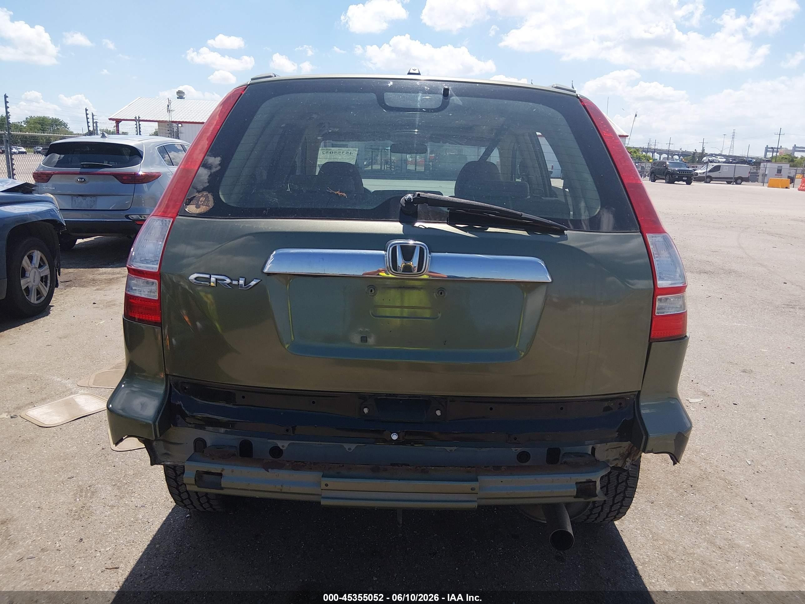 2007 Honda Cr-v Ex Green vin: JHLRE48597C066798