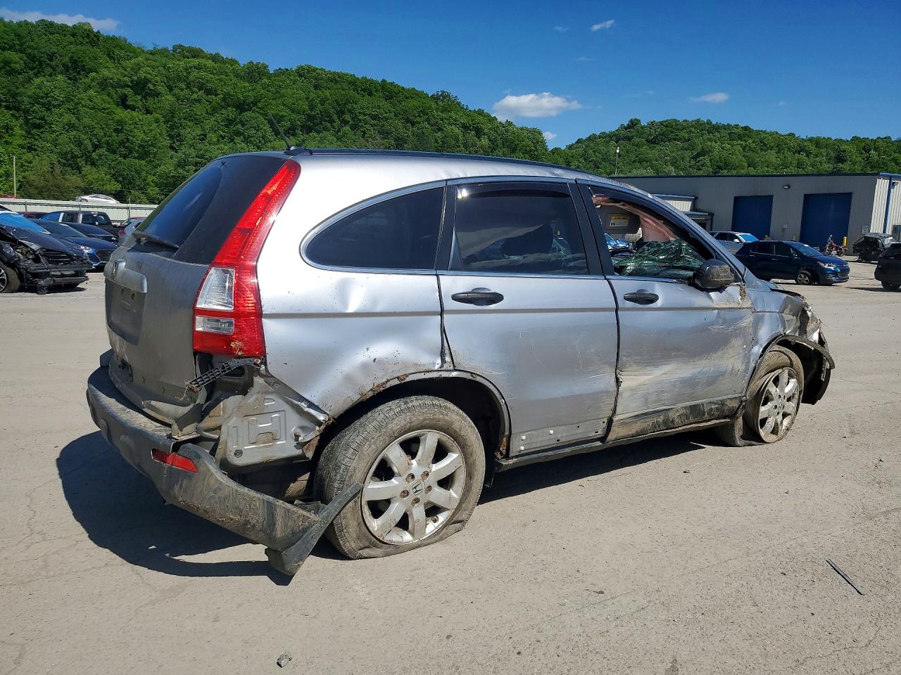 2007 Honda Cr-v Ex Silver vin: JHLRE48597C101338