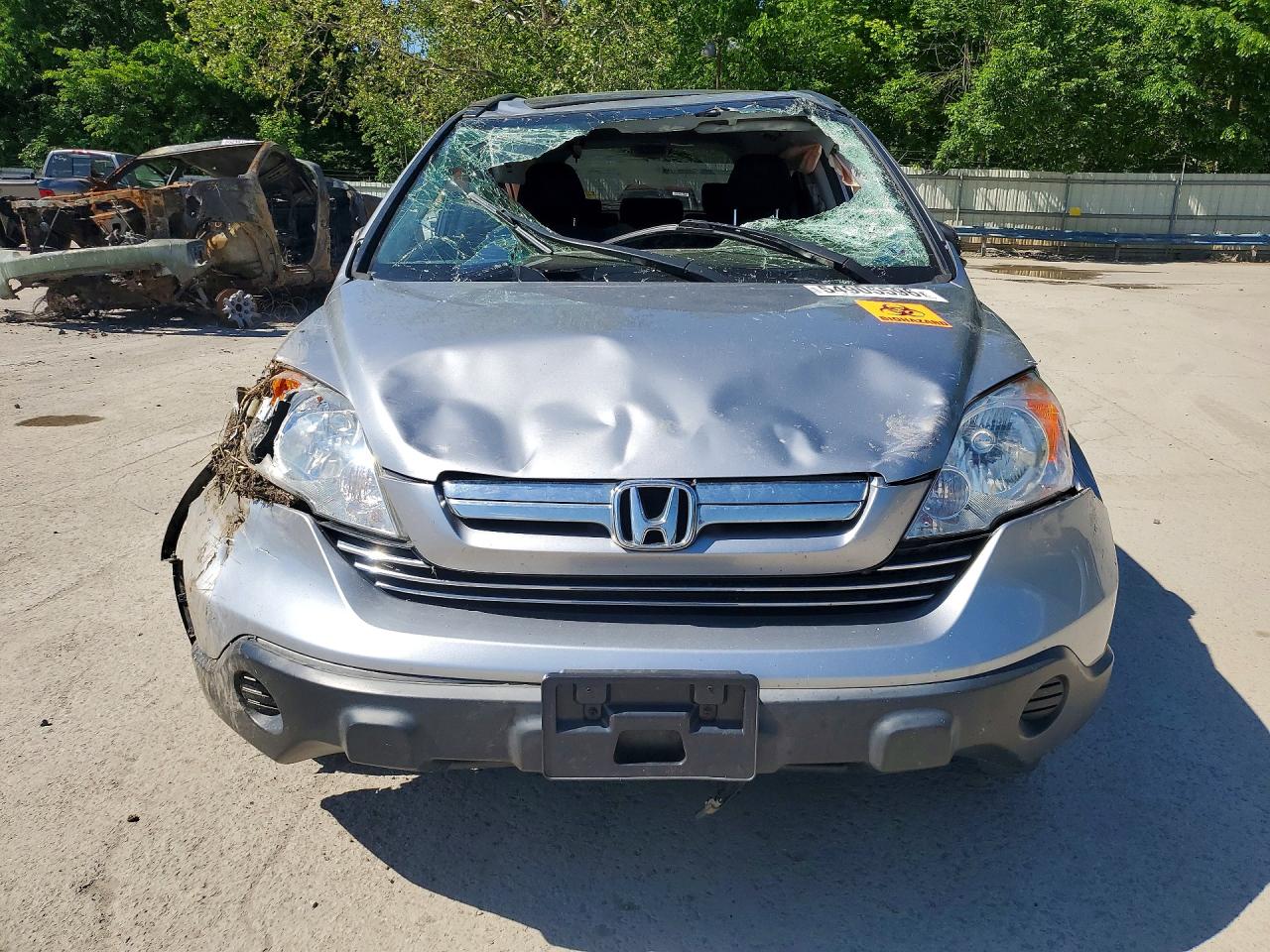 2007 Honda Cr-v Ex Silver vin: JHLRE48597C101338