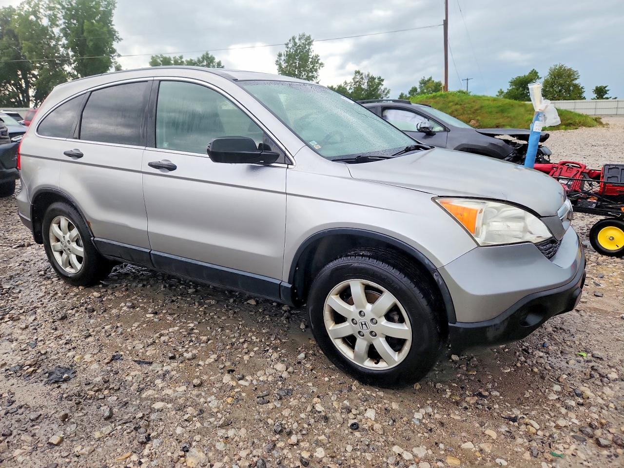 2008 Honda Cr-v Ex Silver vin: JHLRE48598C020843