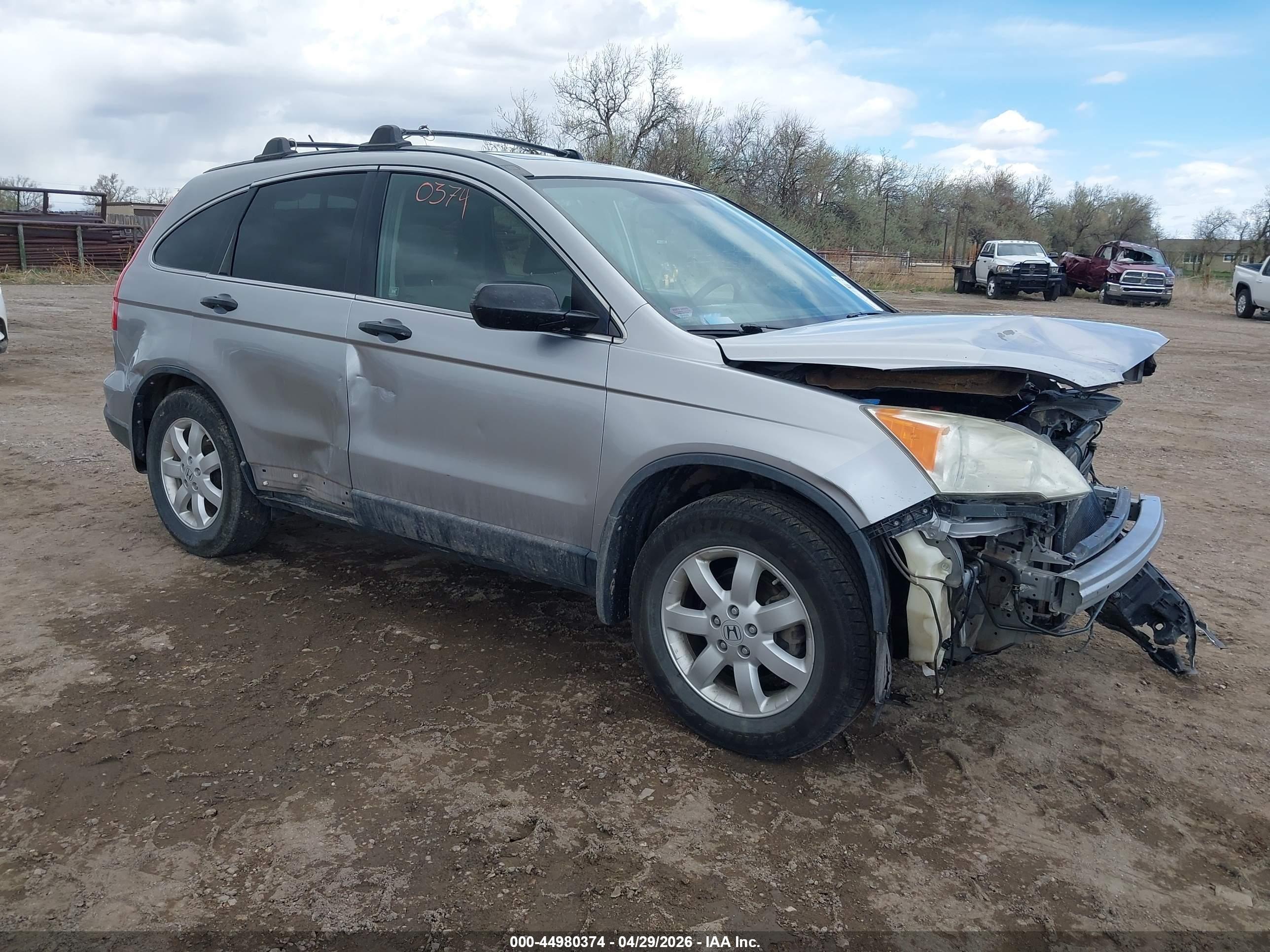 2008 Honda Cr-v Ex Silver vin: JHLRE48598C027324