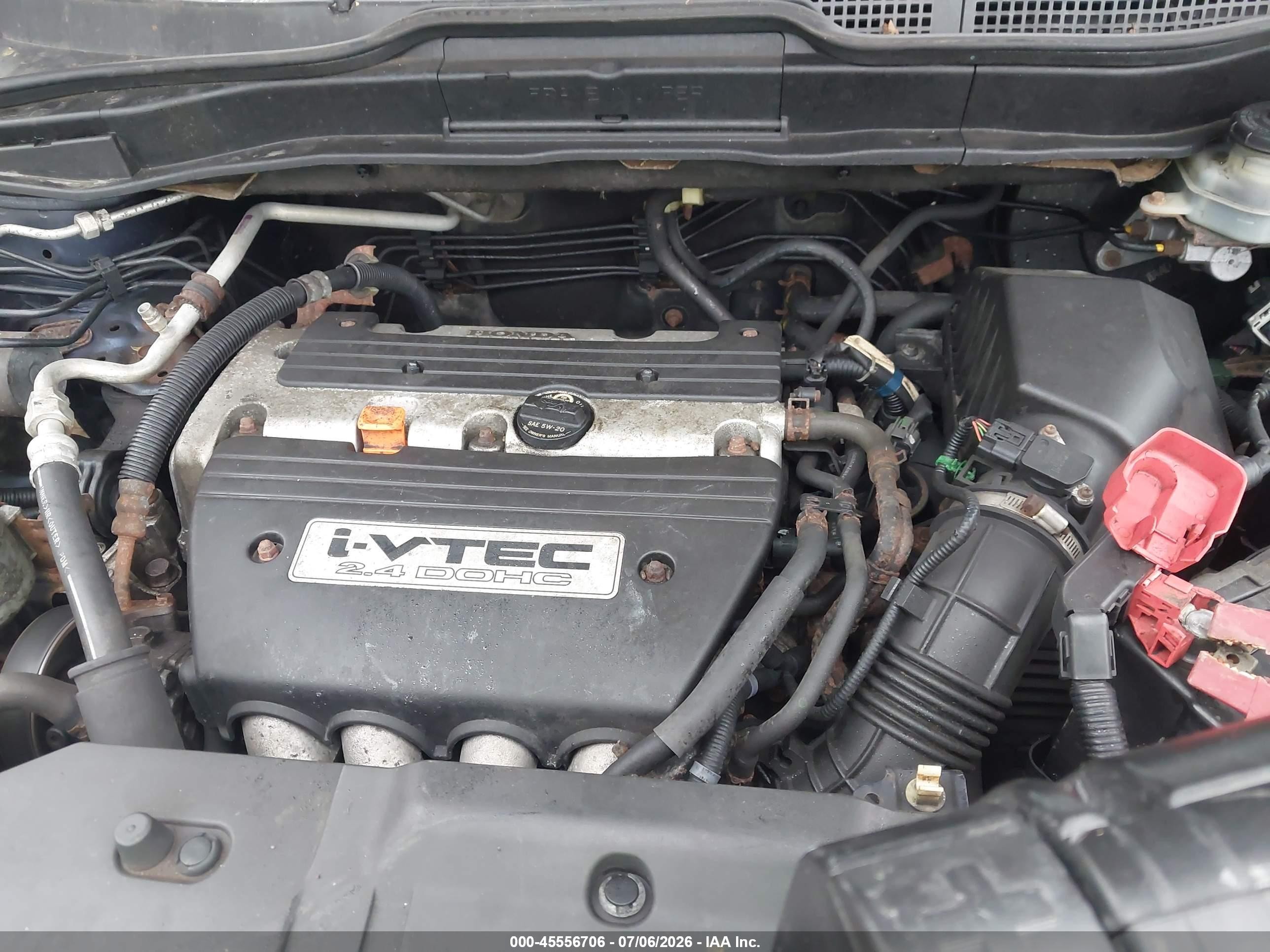 2008 Honda Cr-v Ex Blue vin: JHLRE48598C032653