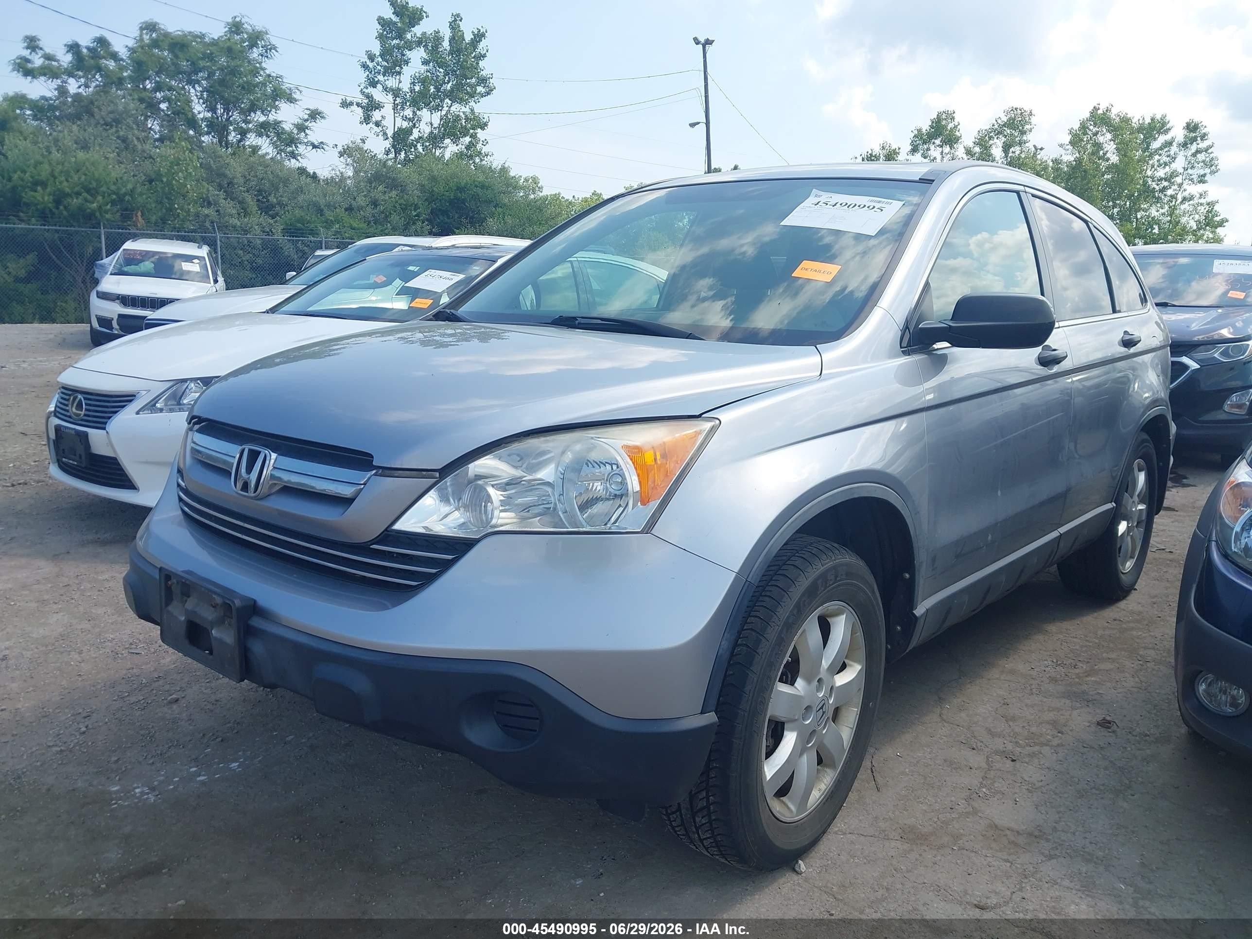 2008 Honda Cr-v Ex Silver vin: JHLRE48598C069119
