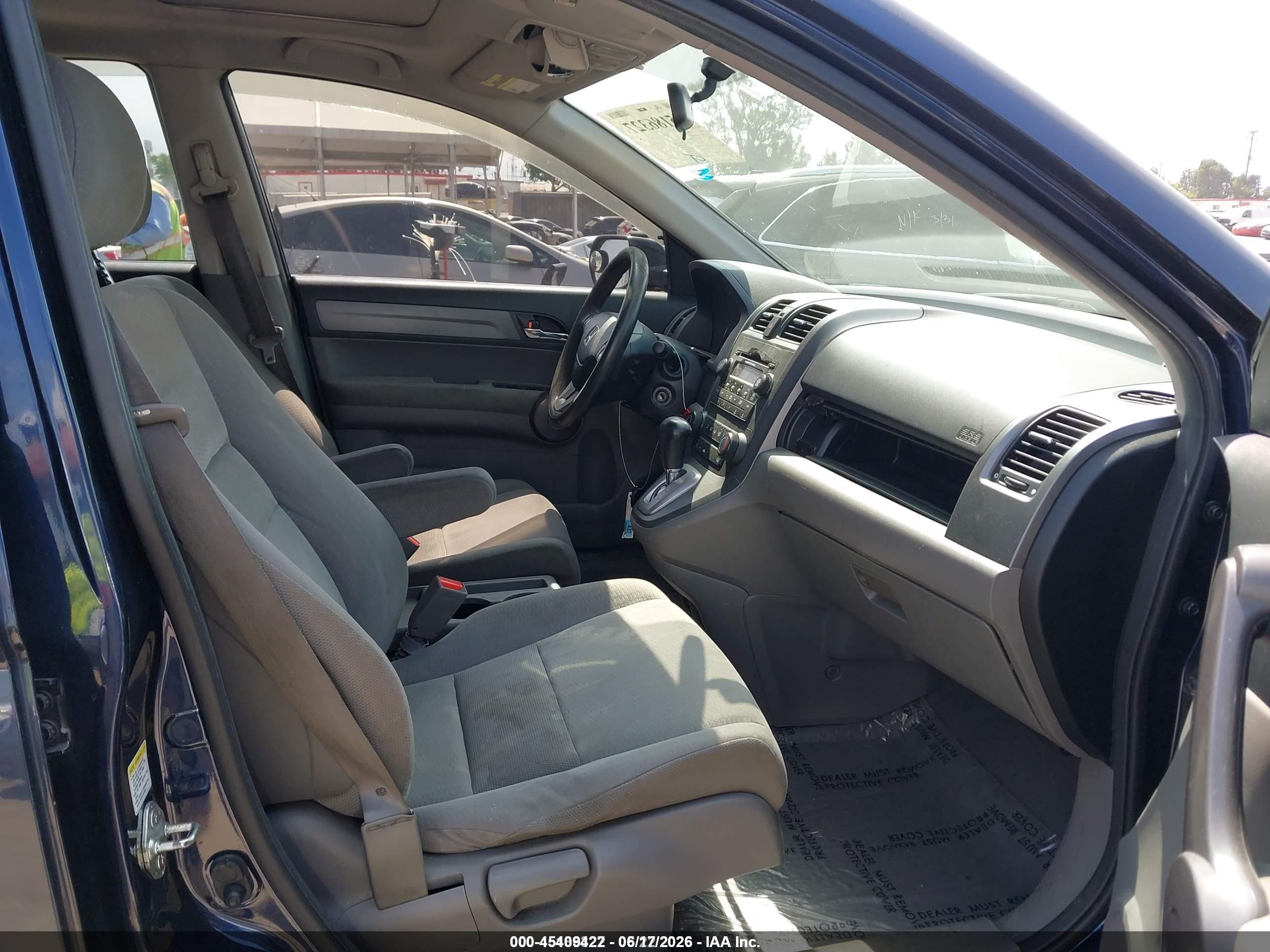 2009 Honda Cr-v Ex Blue vin: JHLRE48599C019094