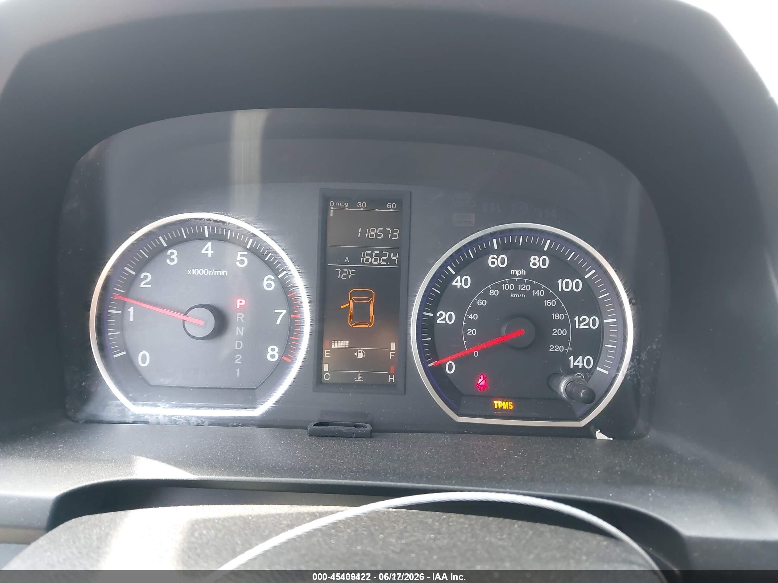 2009 Honda Cr-v Ex Blue vin: JHLRE48599C019094