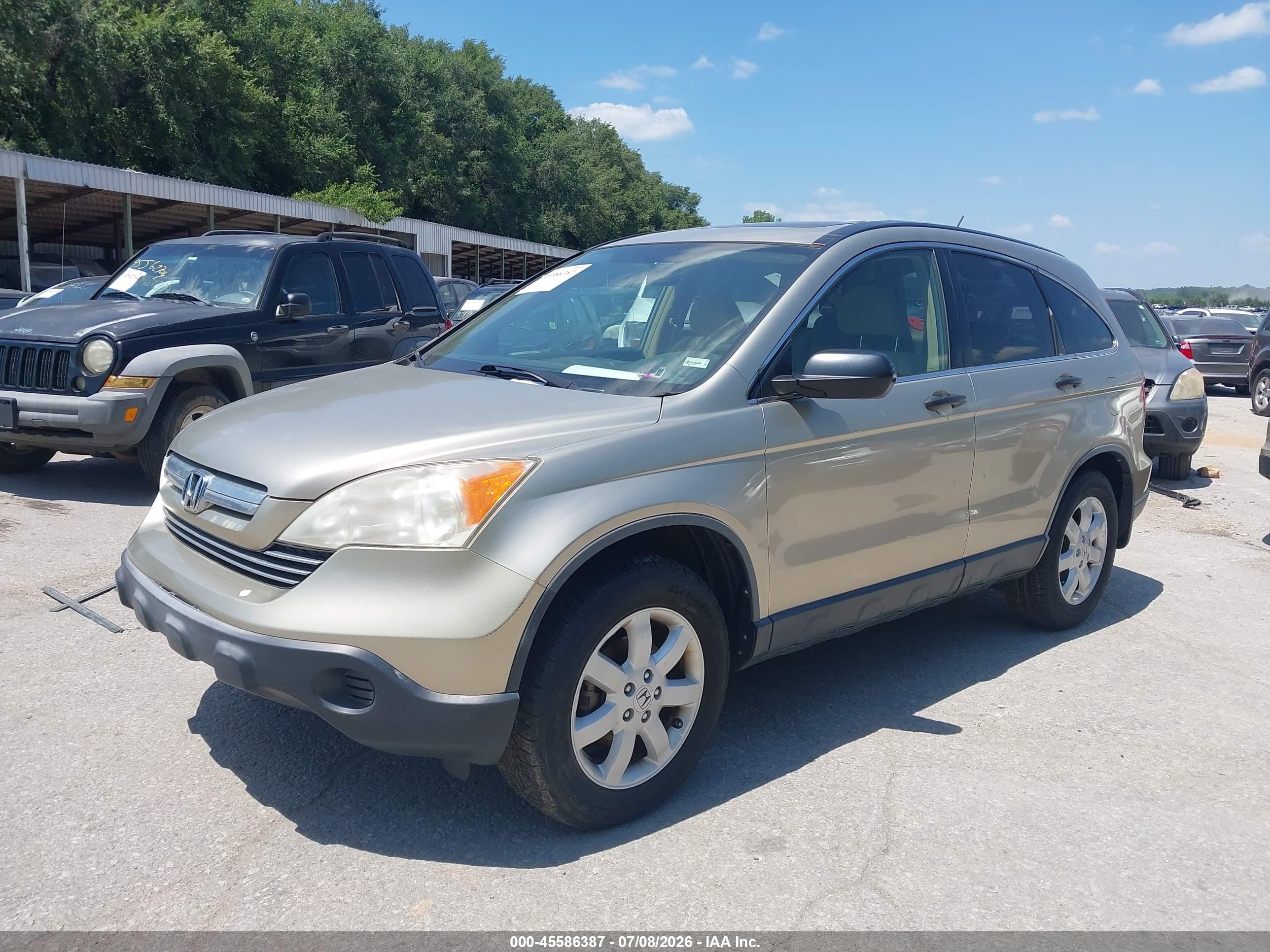 2007 Honda Cr-v Ex Gold vin: JHLRE485X7C024690
