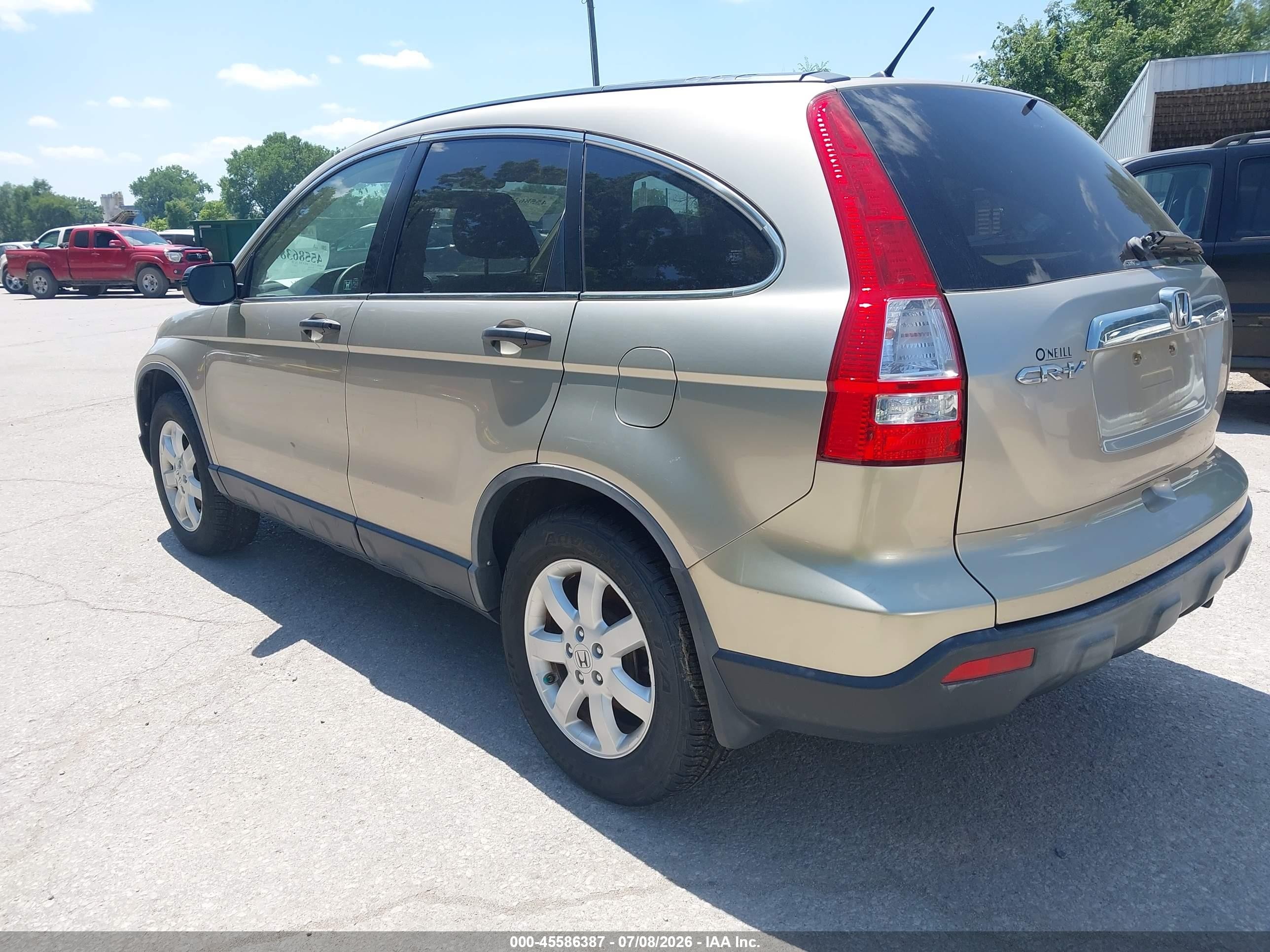 2007 Honda Cr-v Ex Gold vin: JHLRE485X7C024690