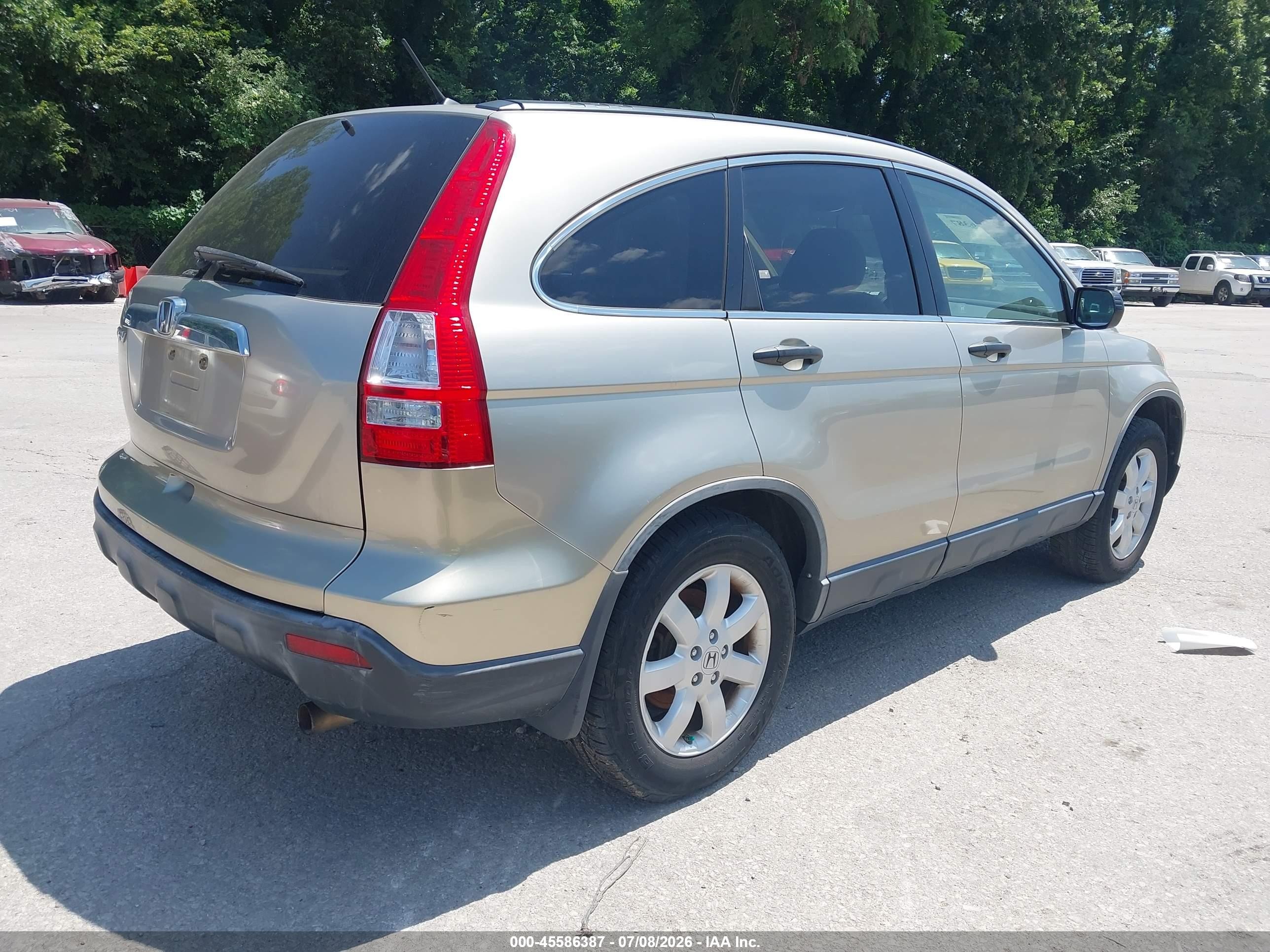 2007 Honda Cr-v Ex Gold vin: JHLRE485X7C024690