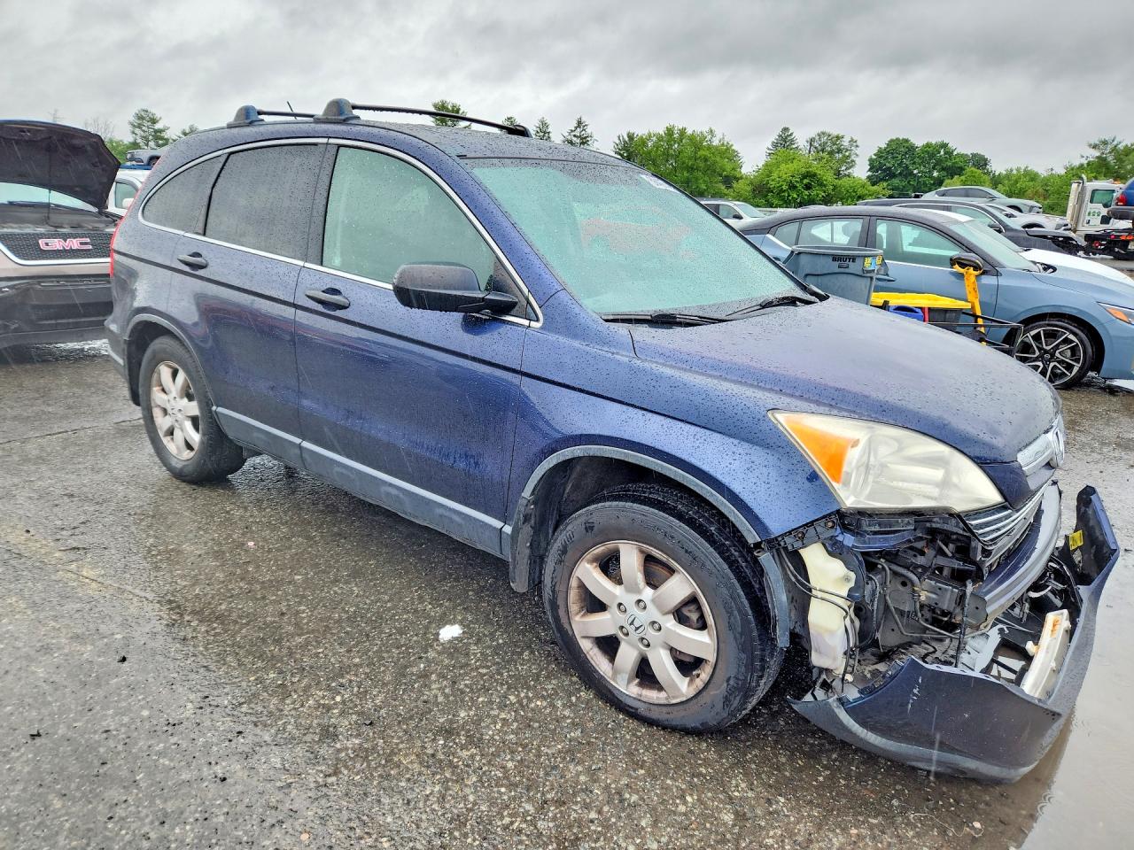 2007 Honda Cr-v Ex Синий vin: JHLRE485X7C032319