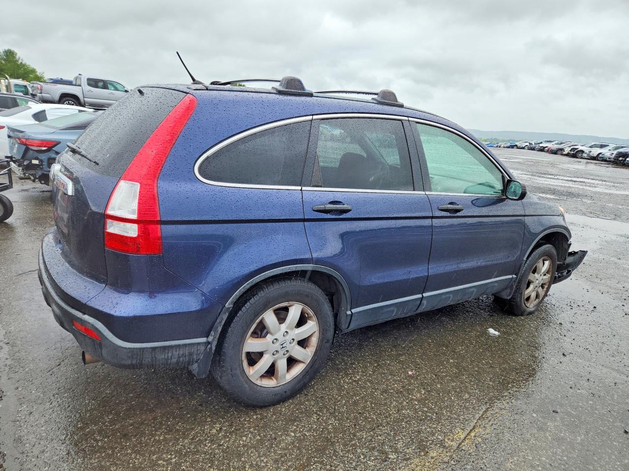 2007 Honda Cr-v Ex Синий vin: JHLRE485X7C032319