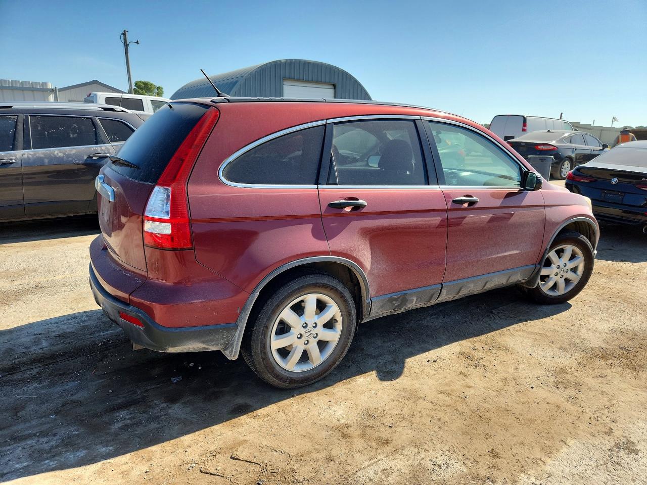2007 Honda Cr-v Ex Red vin: JHLRE485X7C051193