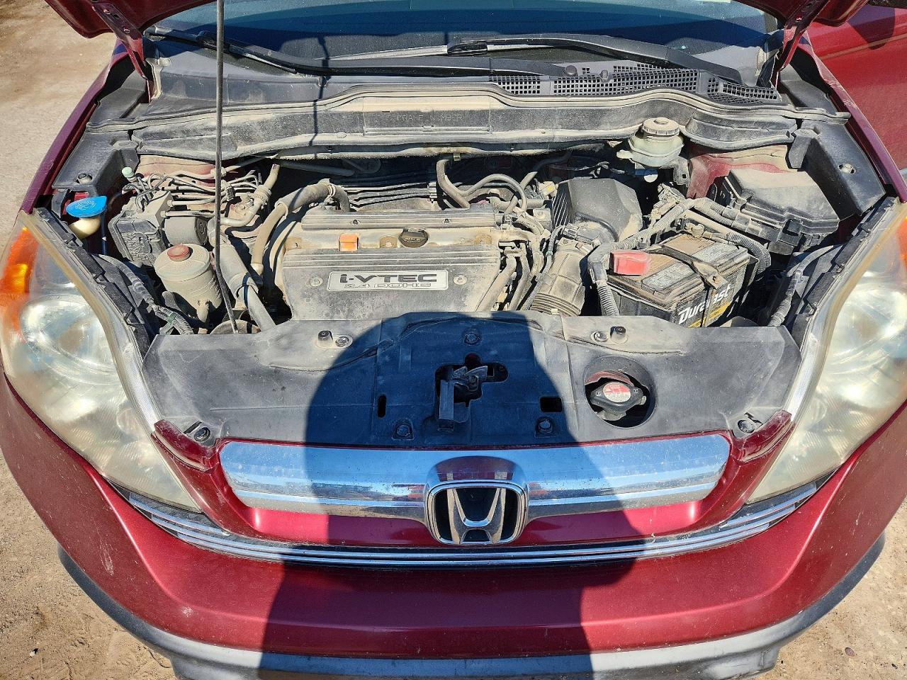 2007 Honda Cr-v Ex Red vin: JHLRE485X7C051193