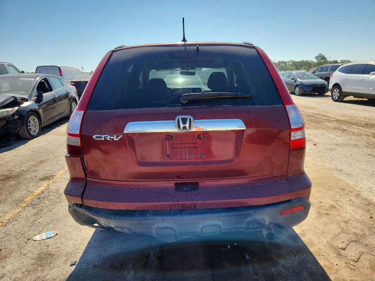 2007 Honda Cr-v Ex Red vin: JHLRE485X7C051193