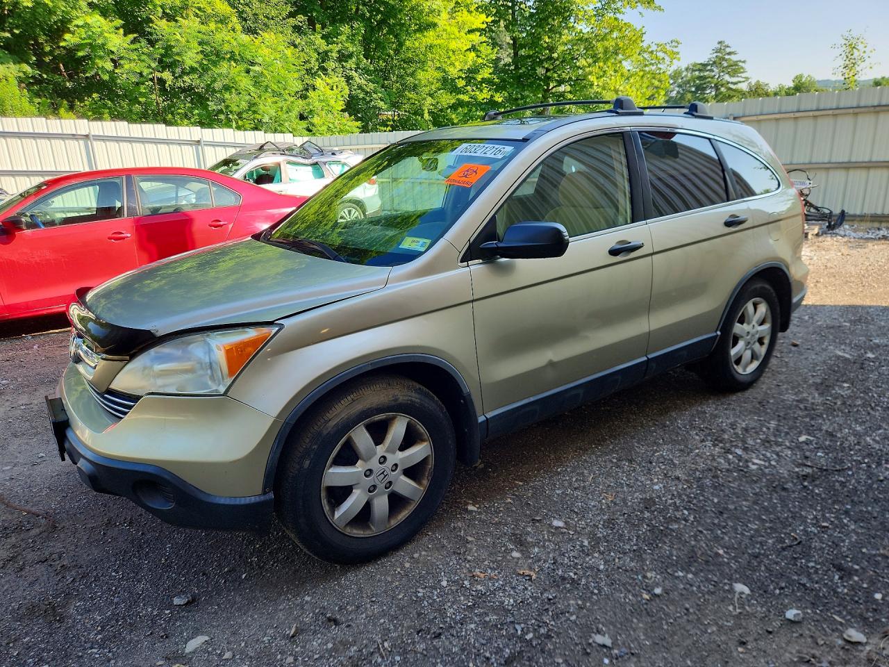 2007 Honda Cr-v Ex Tan vin: JHLRE485X7C068835