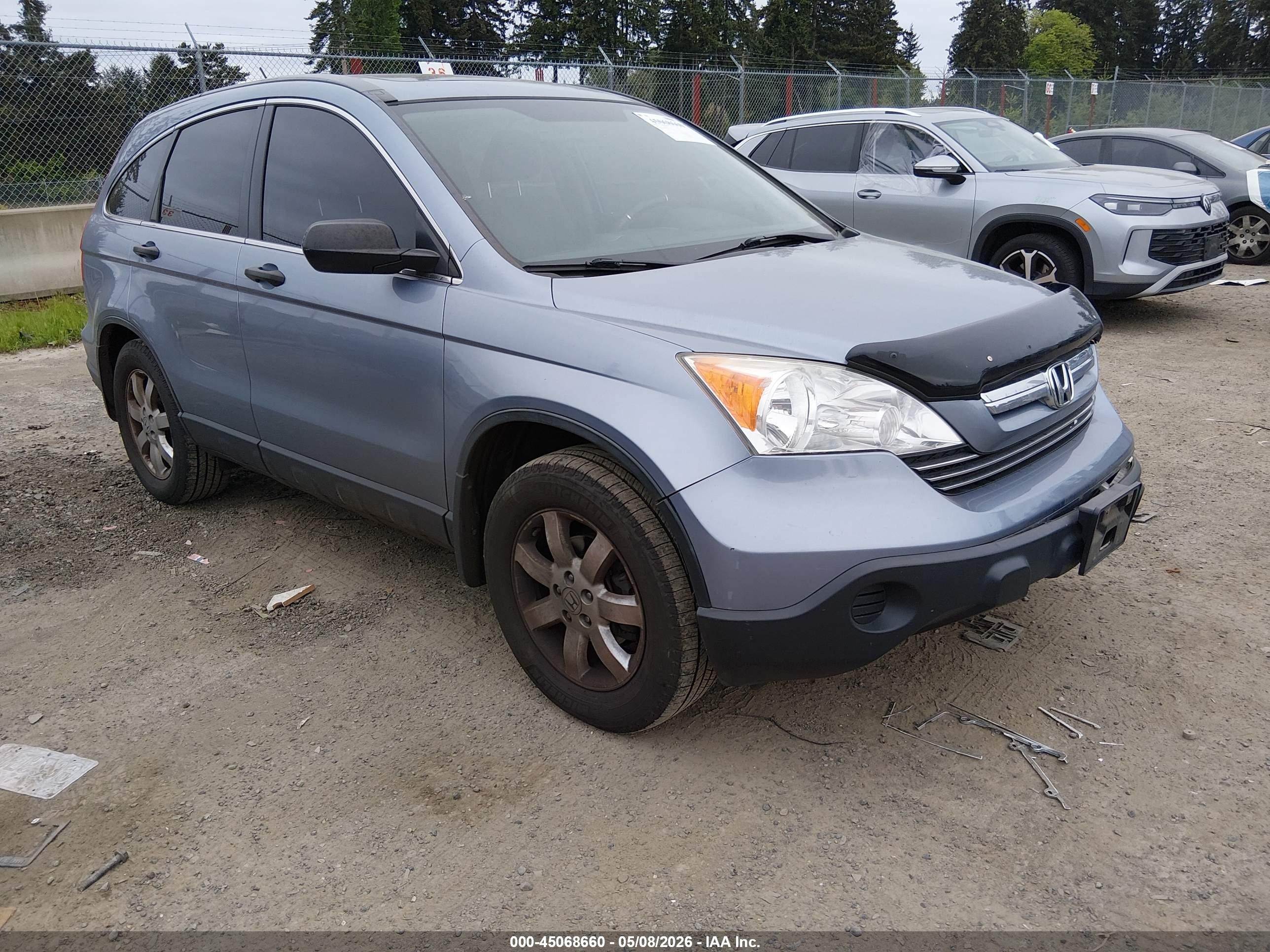 2007 Honda Cr-v Ex Blue vin: JHLRE485X7C078247