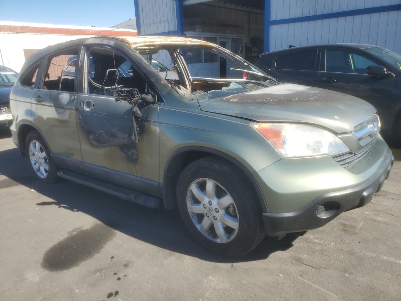 2007 Honda Cr-v Ex Зеленый vin: JHLRE485X7C094397