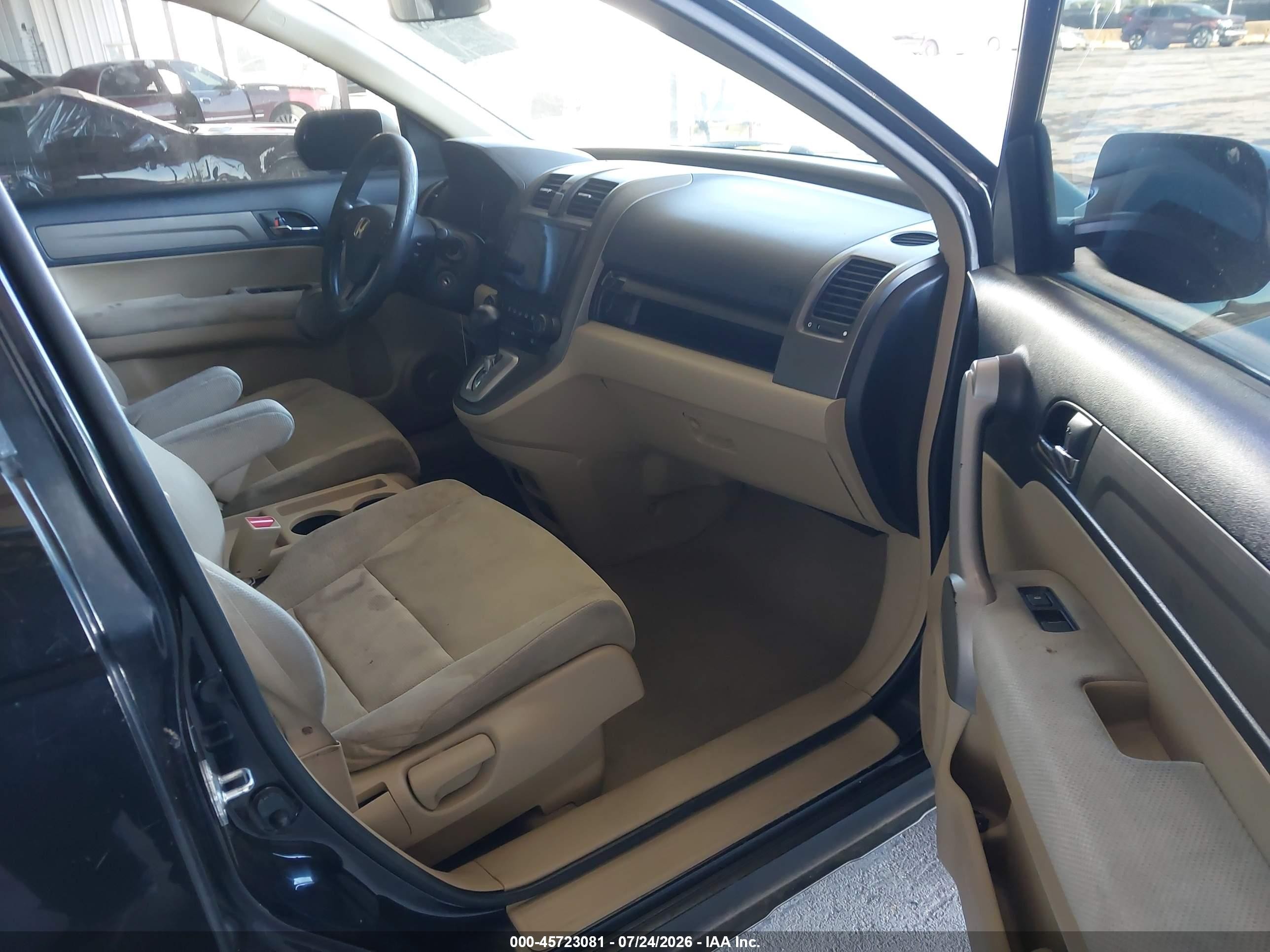 2007 Honda Cr-v Ex Black vin: JHLRE485X7C100568
