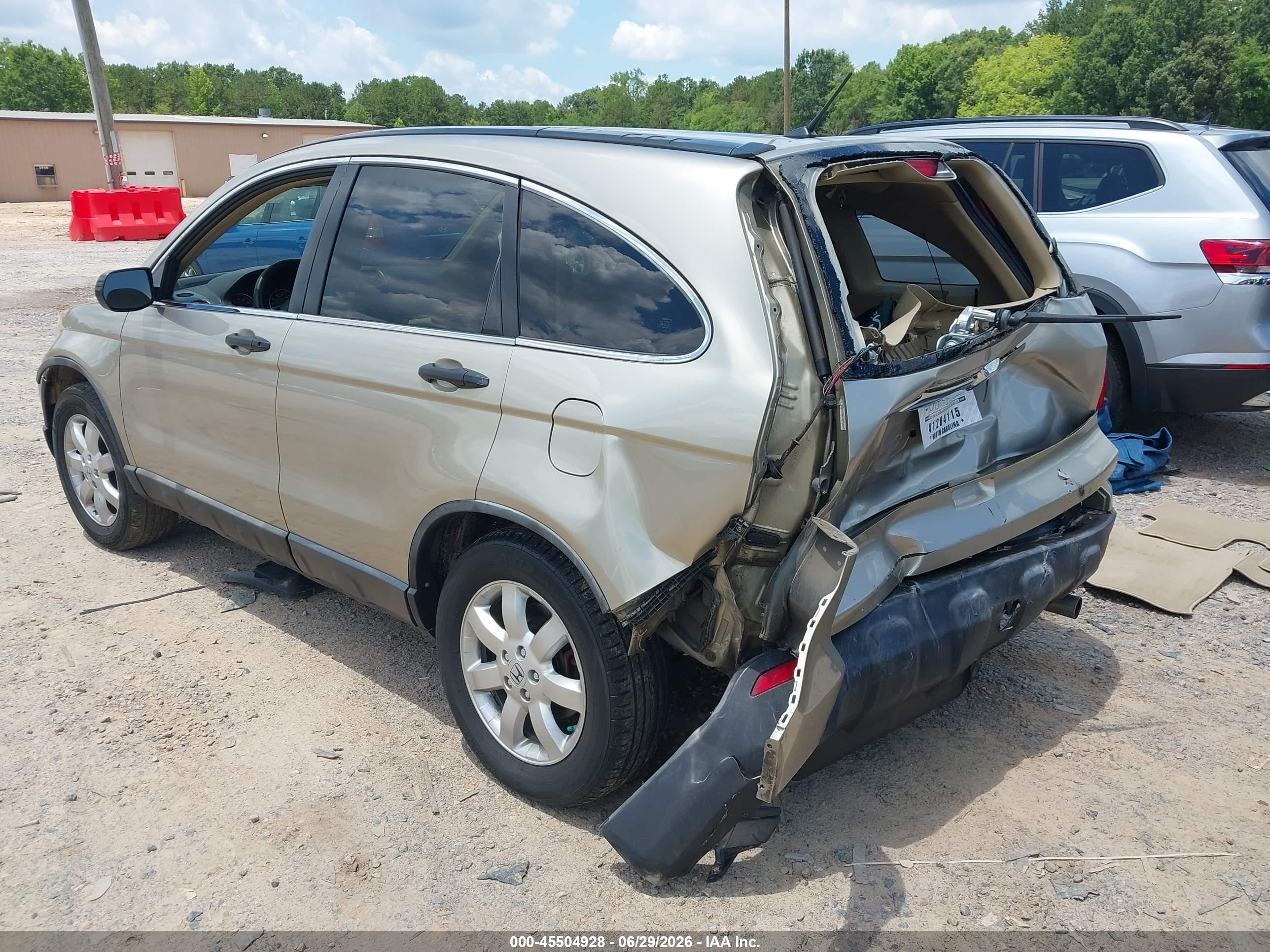 2007 Honda Cr-v Ex Beige vin: JHLRE485X7C102014