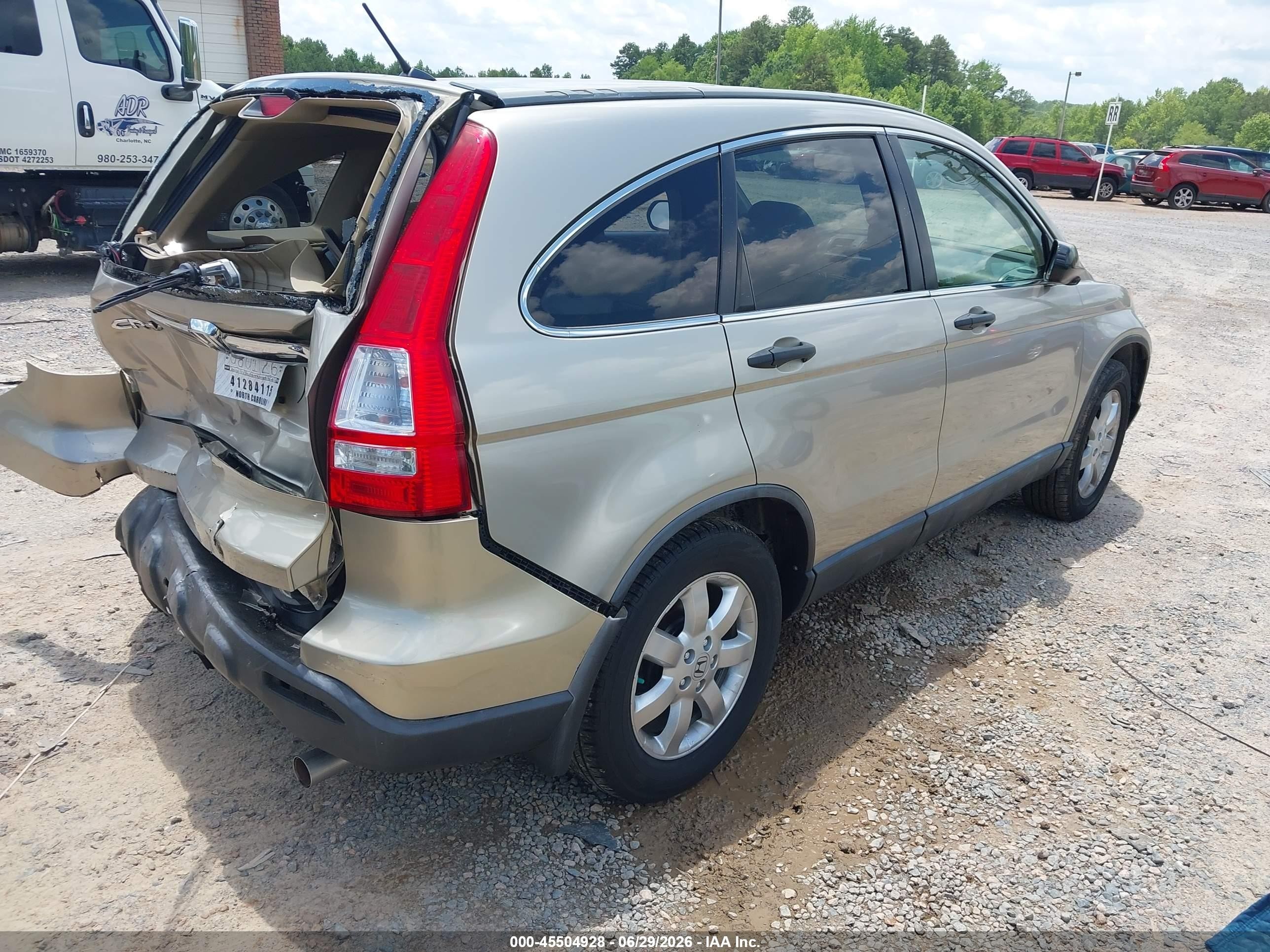 2007 Honda Cr-v Ex Beige vin: JHLRE485X7C102014