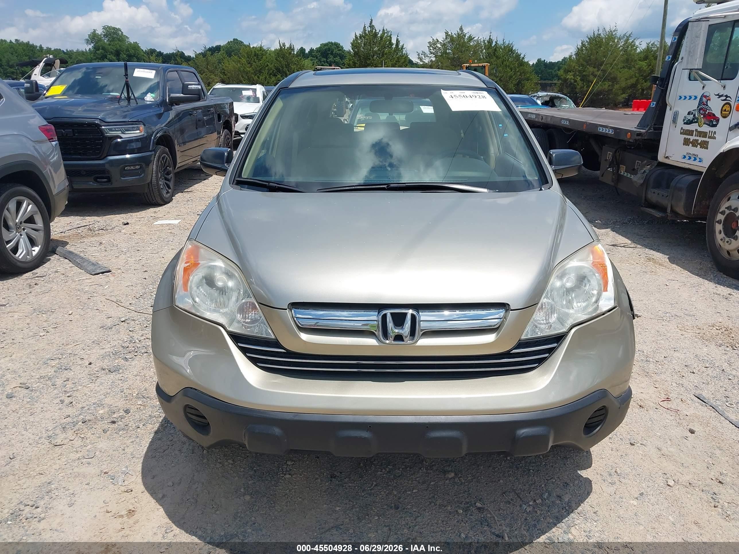 2007 Honda Cr-v Ex Beige vin: JHLRE485X7C102014