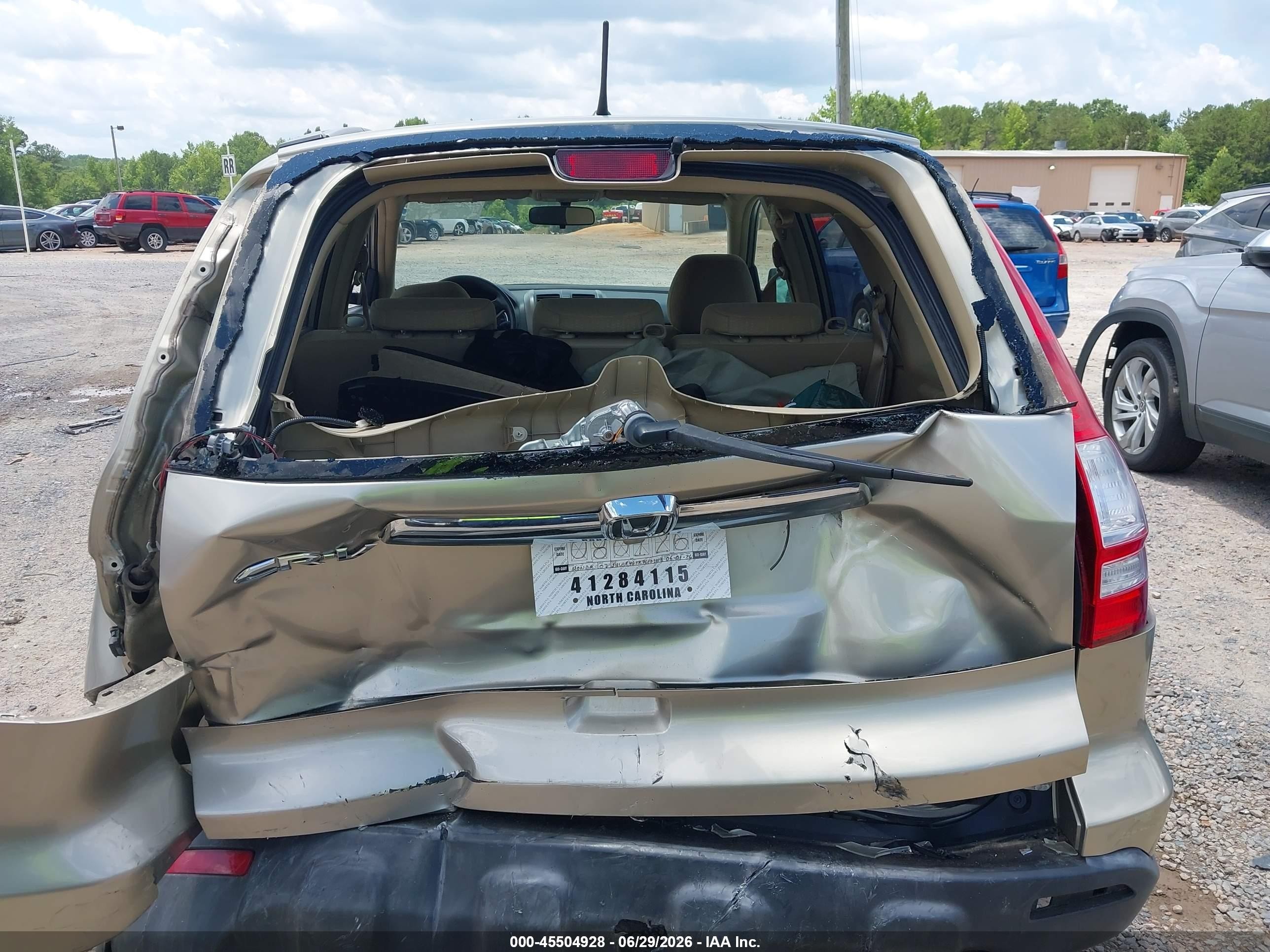 2007 Honda Cr-v Ex Beige vin: JHLRE485X7C102014