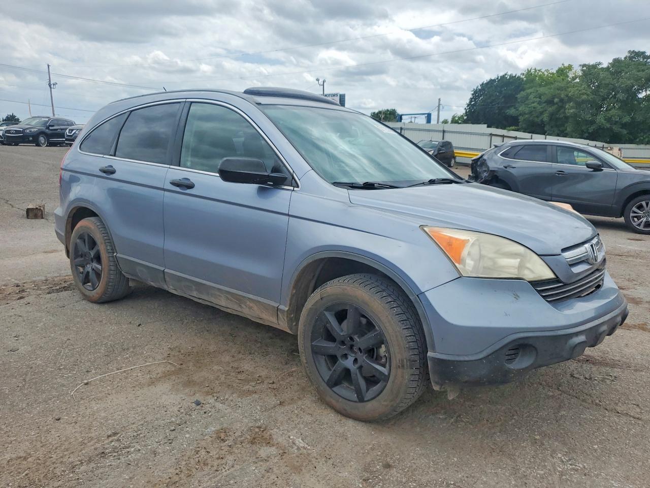 2008 Honda Cr-v Ex Blue vin: JHLRE485X8C000617