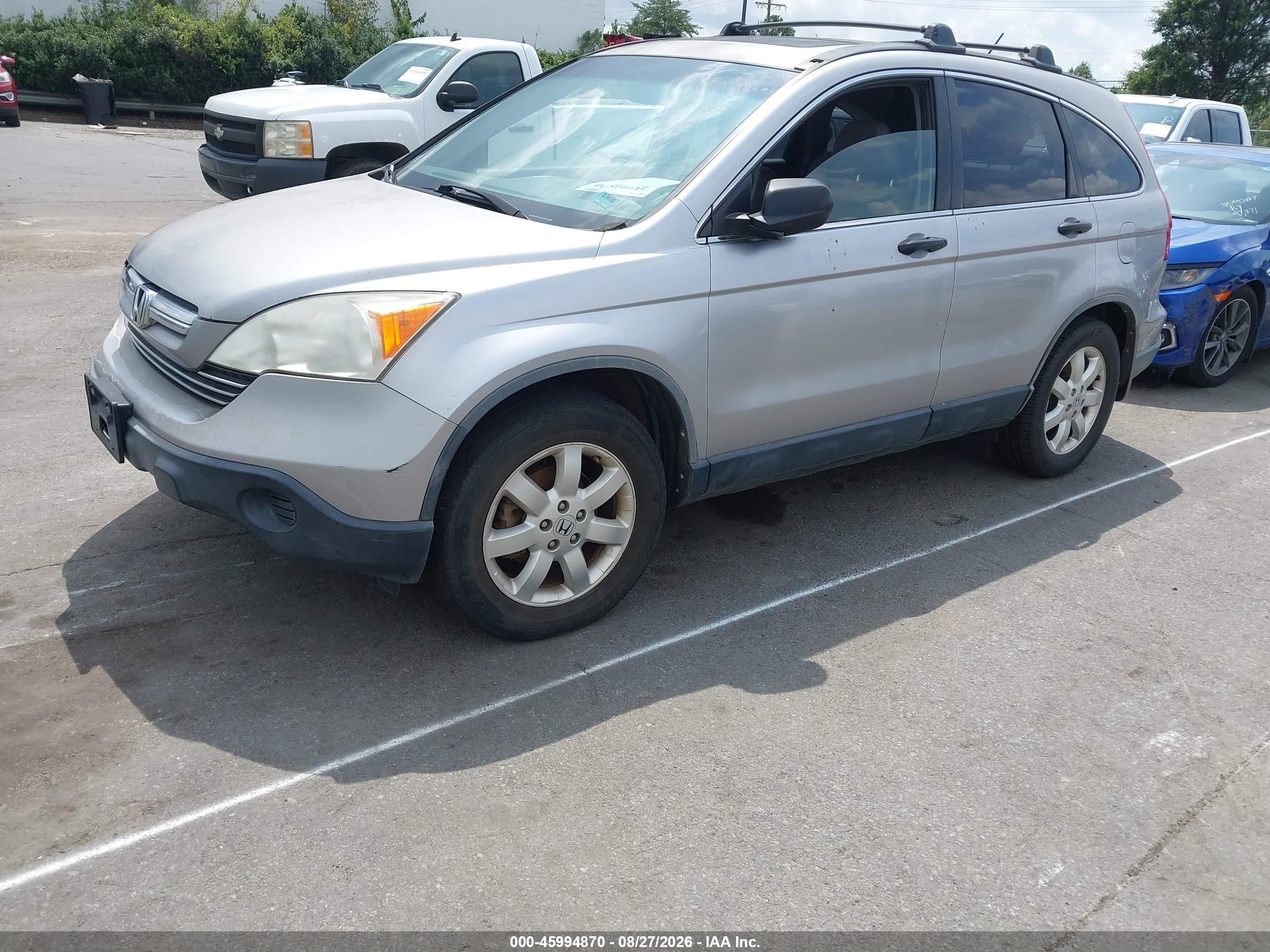 2008 Honda Cr-v Ex Silver vin: JHLRE485X8C013108