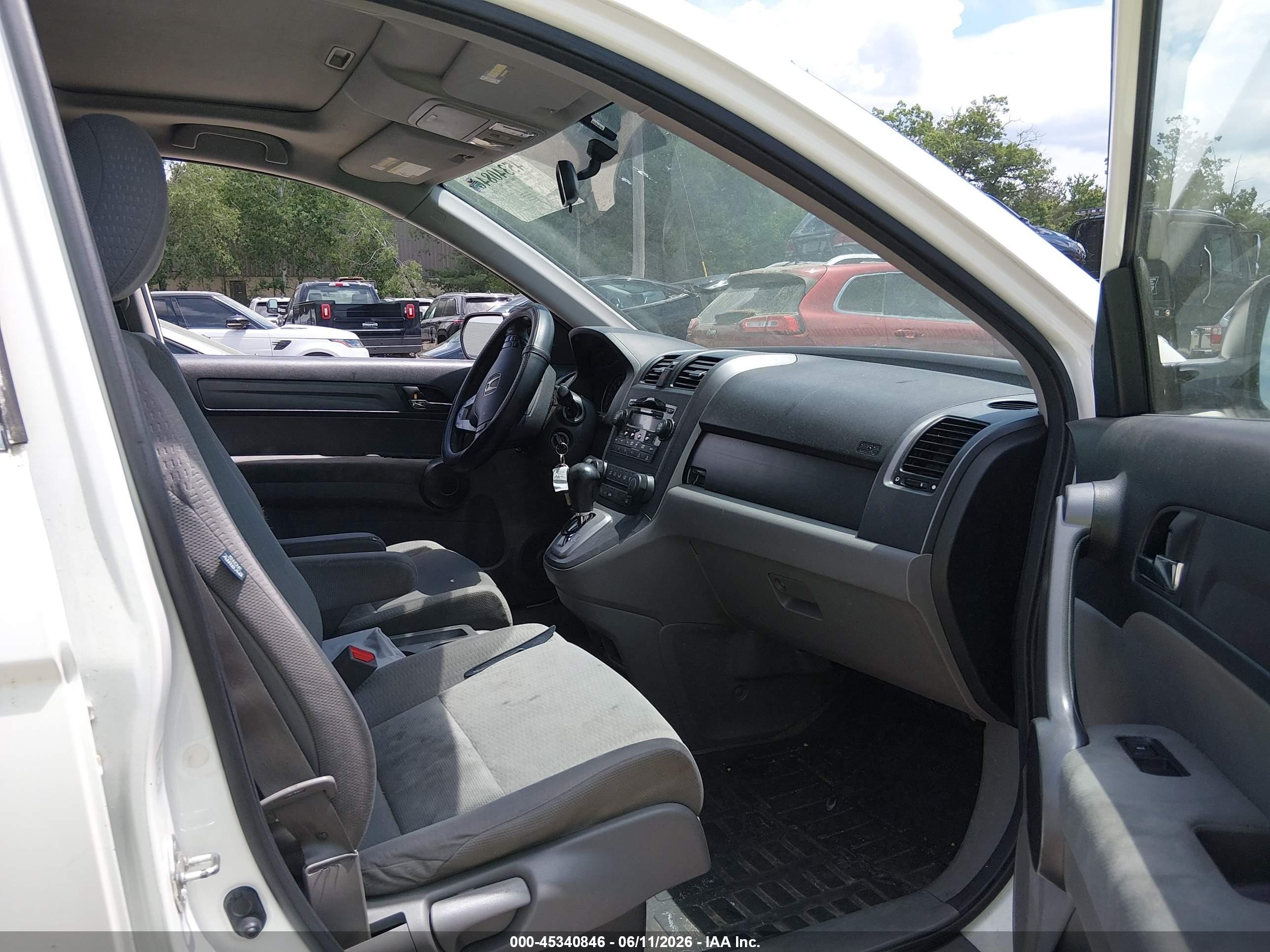 2008 Honda Cr-v Ex White vin: JHLRE485X8C025128
