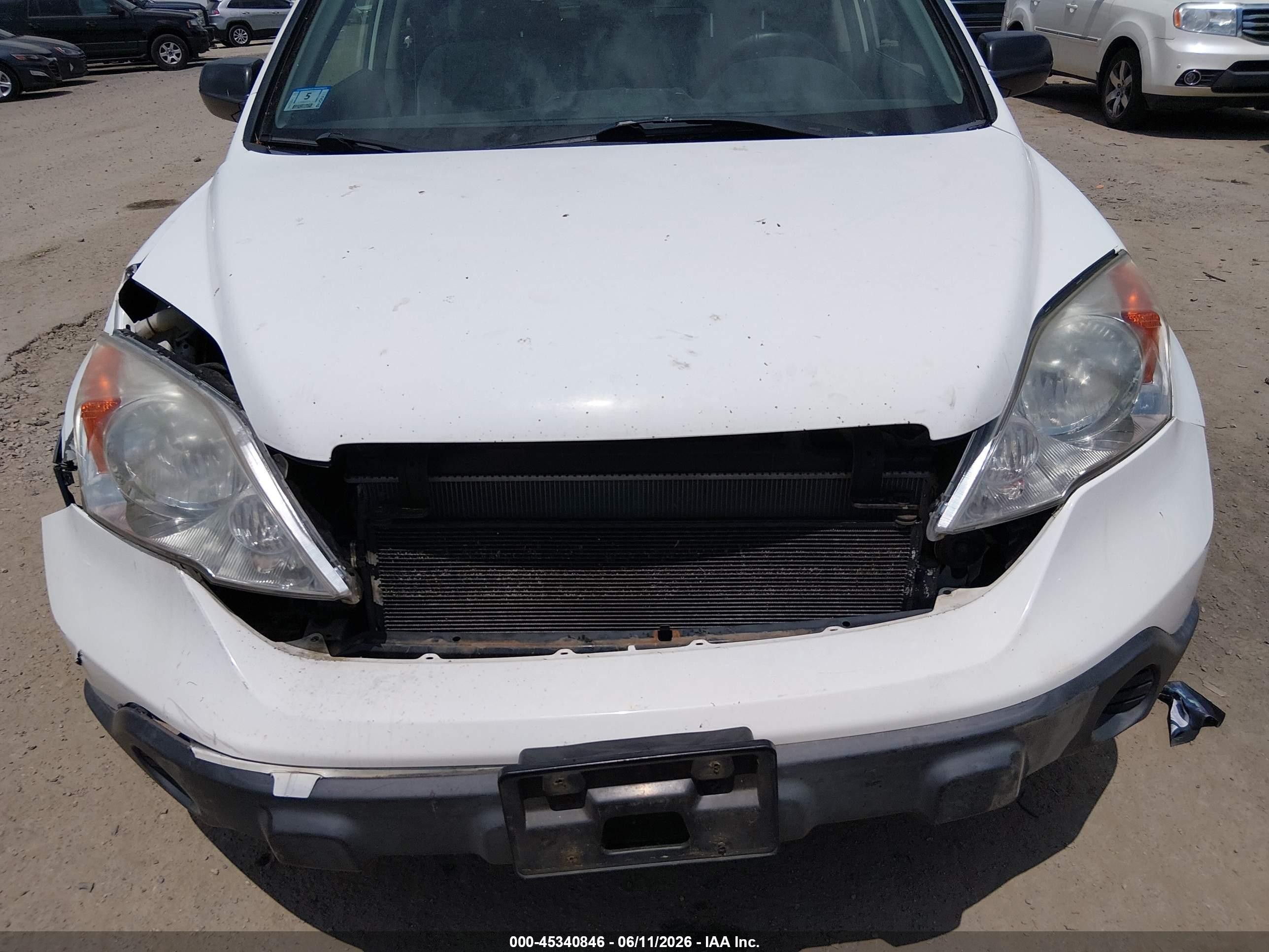 2008 Honda Cr-v Ex White vin: JHLRE485X8C025128