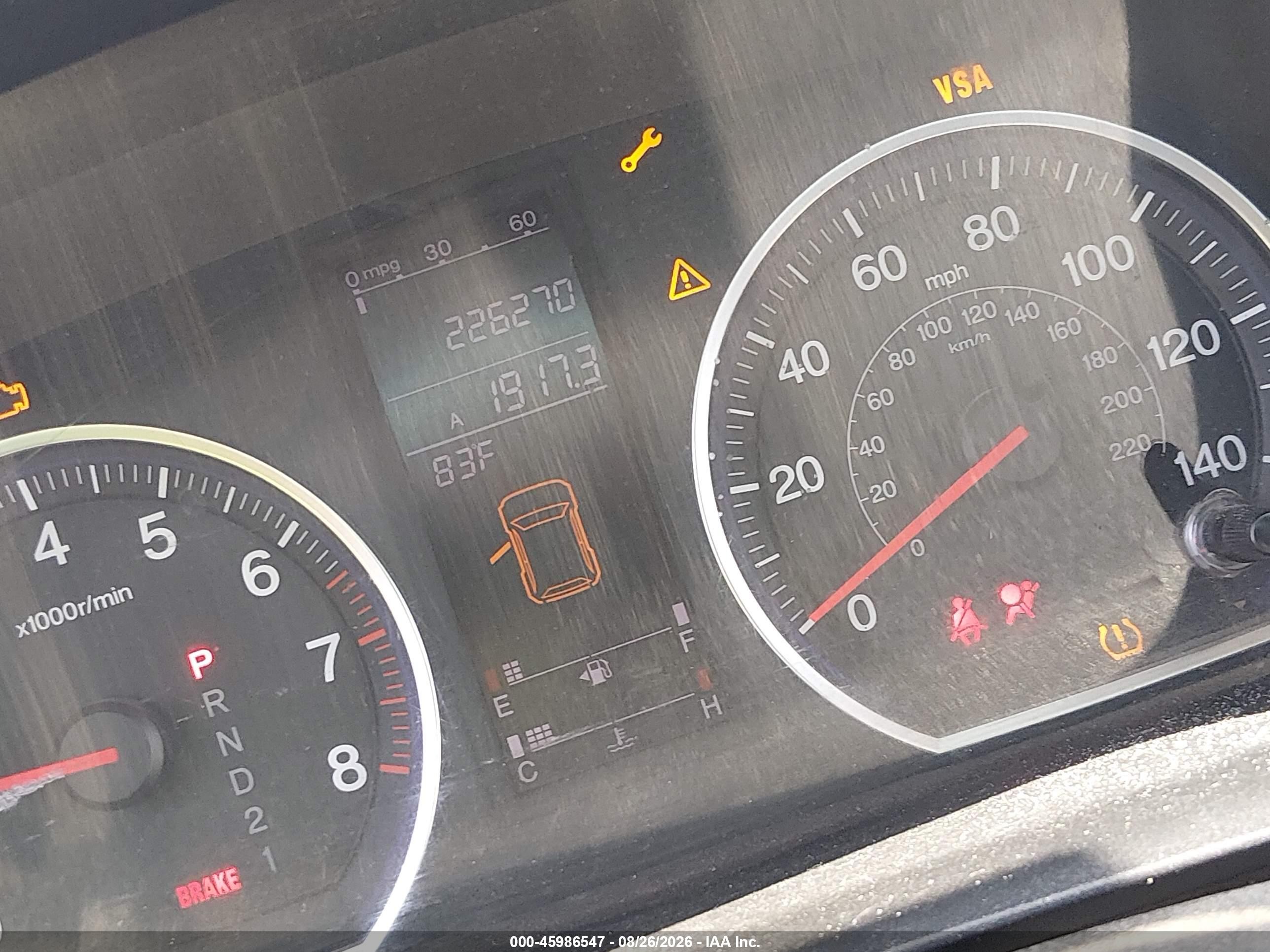 2008 Honda Cr-v Ex Красный vin: JHLRE485X8C059022
