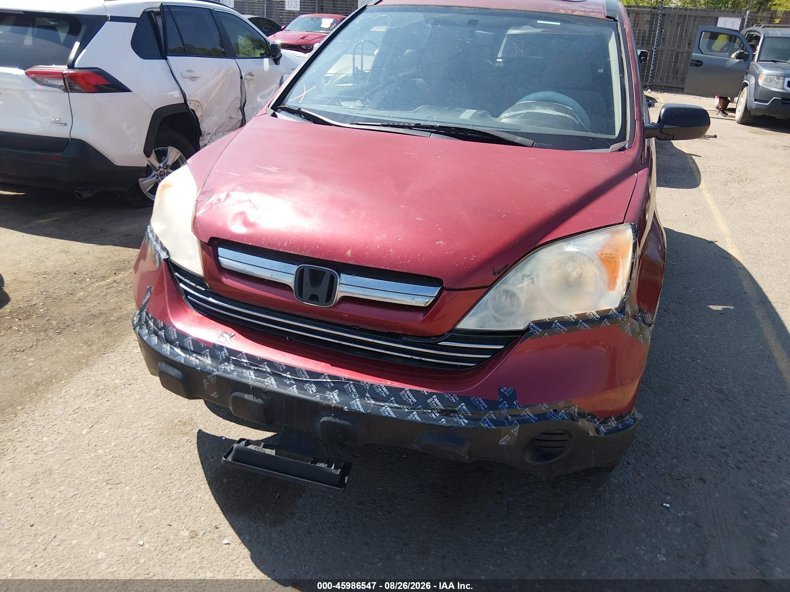 2008 Honda Cr-v Ex Красный vin: JHLRE485X8C059022