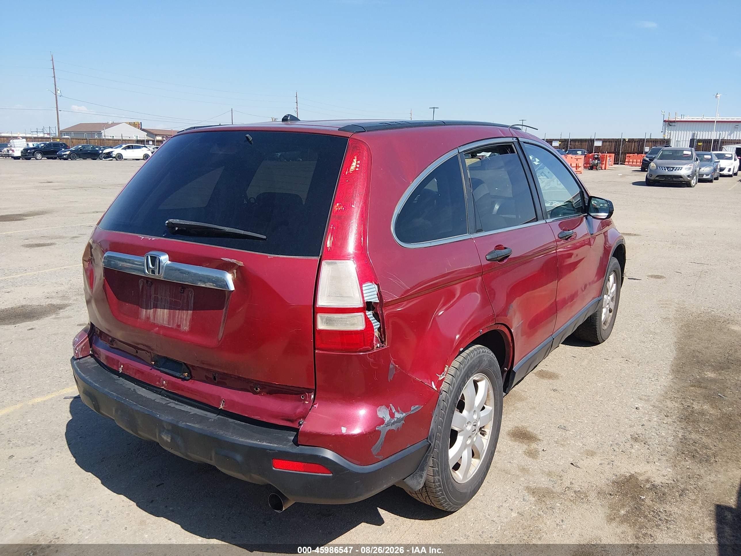 2008 Honda Cr-v Ex Красный vin: JHLRE485X8C059022