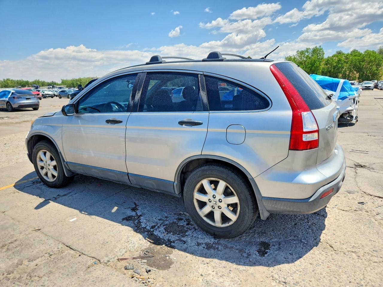 2008 Honda Cr-v Ex Silver vin: JHLRE485X8C066830