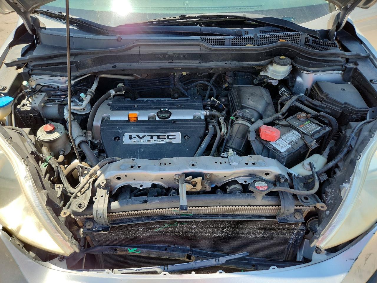 2008 Honda Cr-v Ex Silver vin: JHLRE485X8C066830