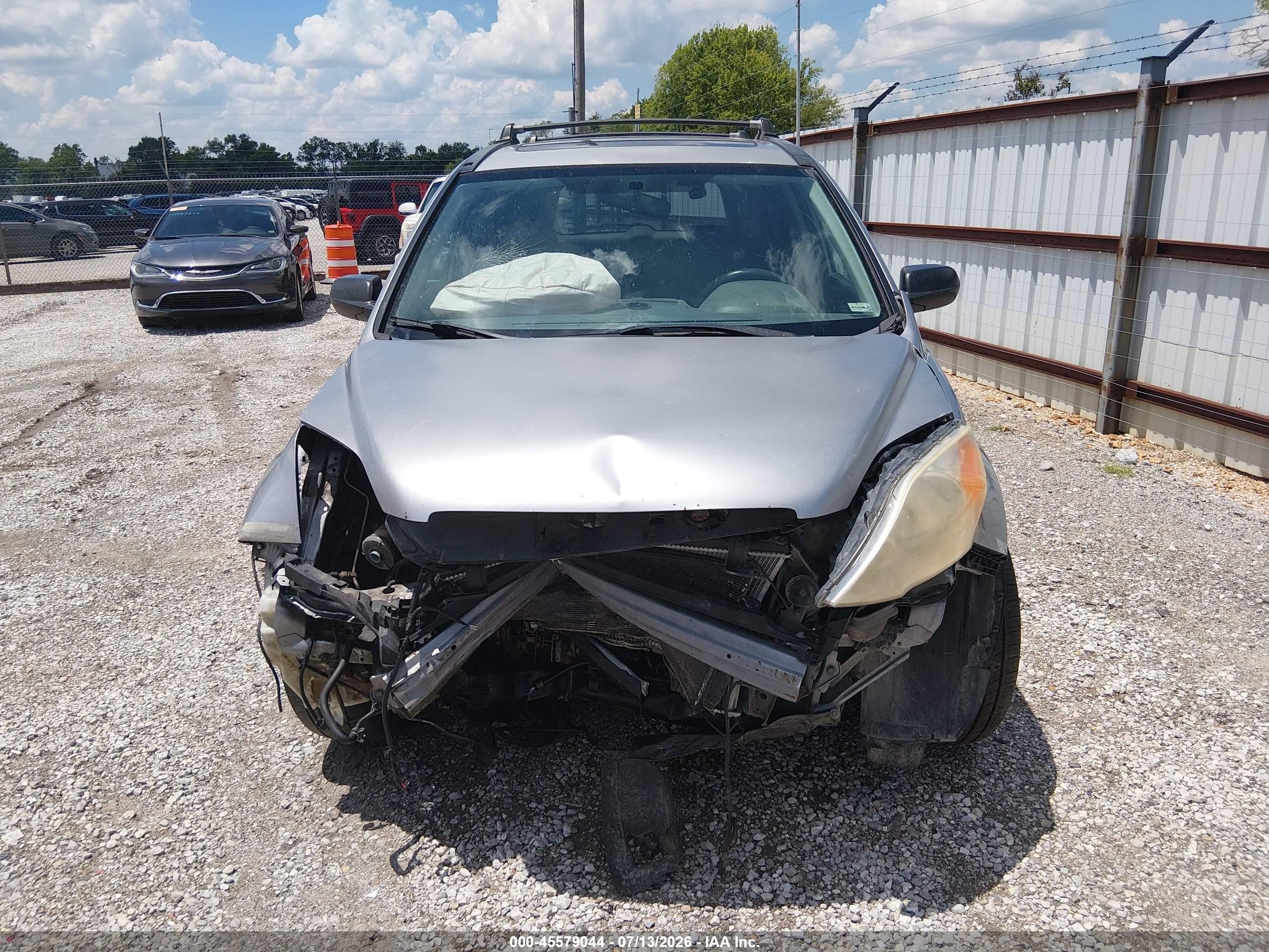2008 Honda Cr-v Ex Silver vin: JHLRE485X8C076578