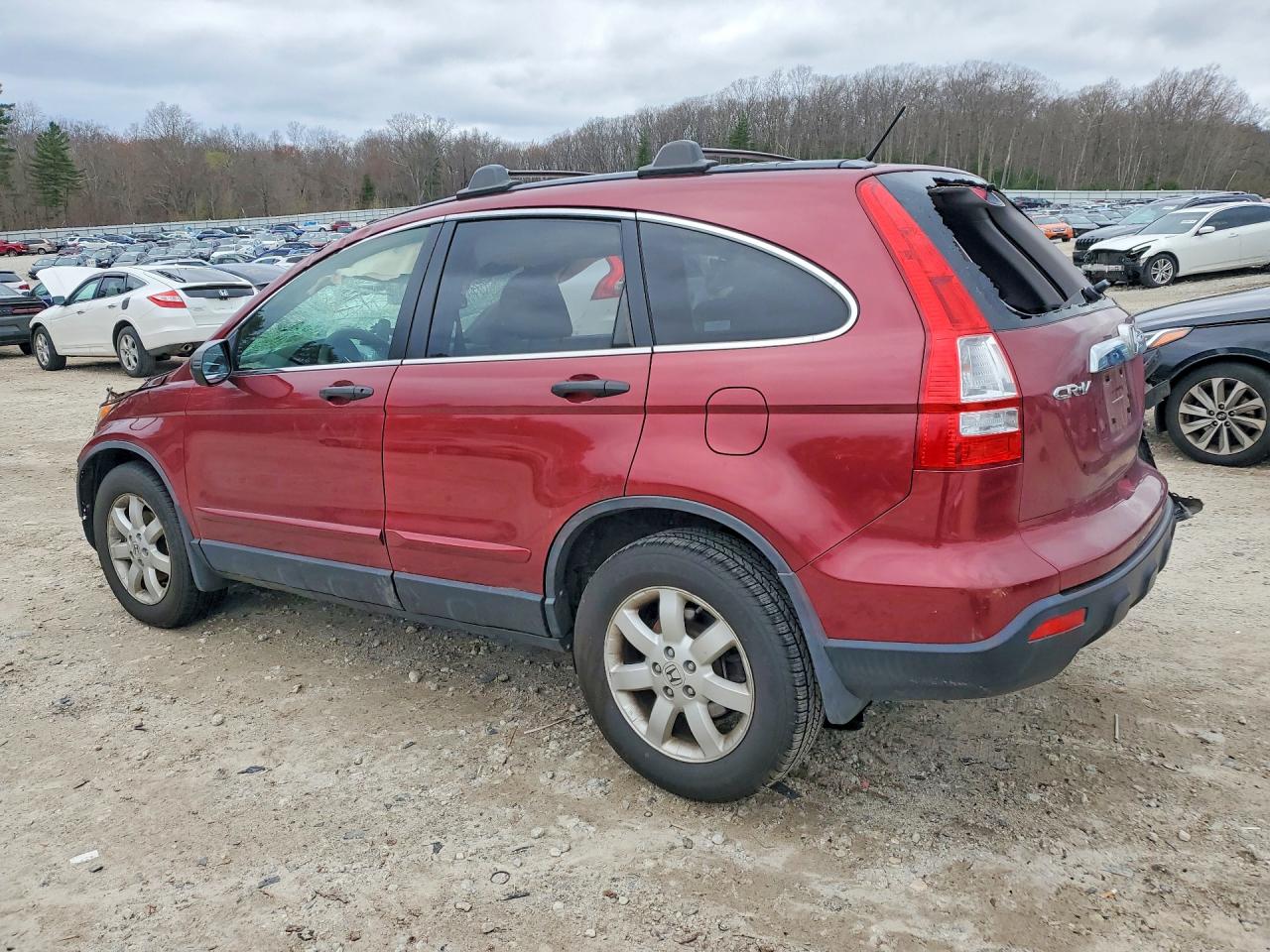 2009 Honda Cr-v Ex Red vin: JHLRE485X9C017645