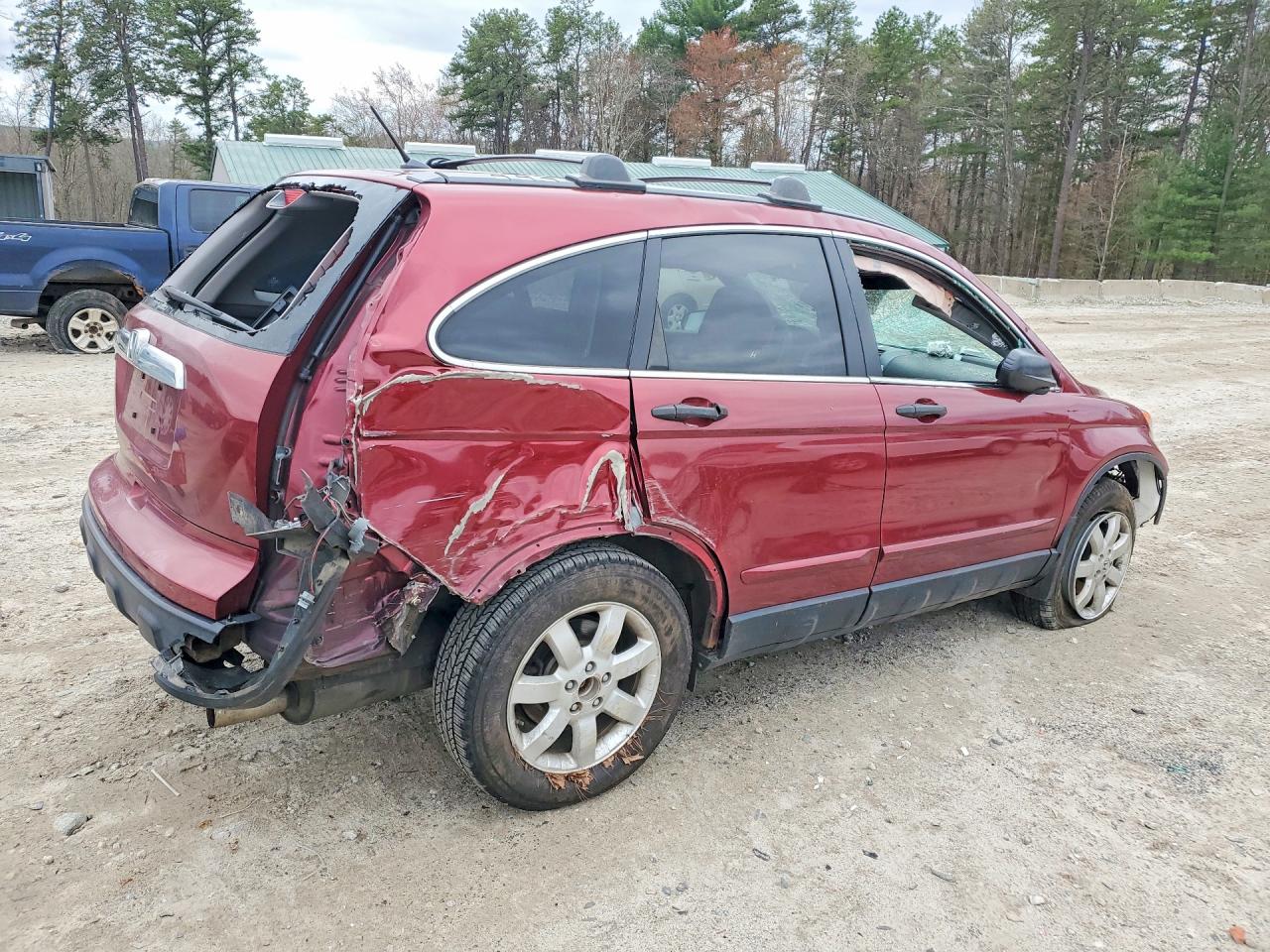 2009 Honda Cr-v Ex Red vin: JHLRE485X9C017645