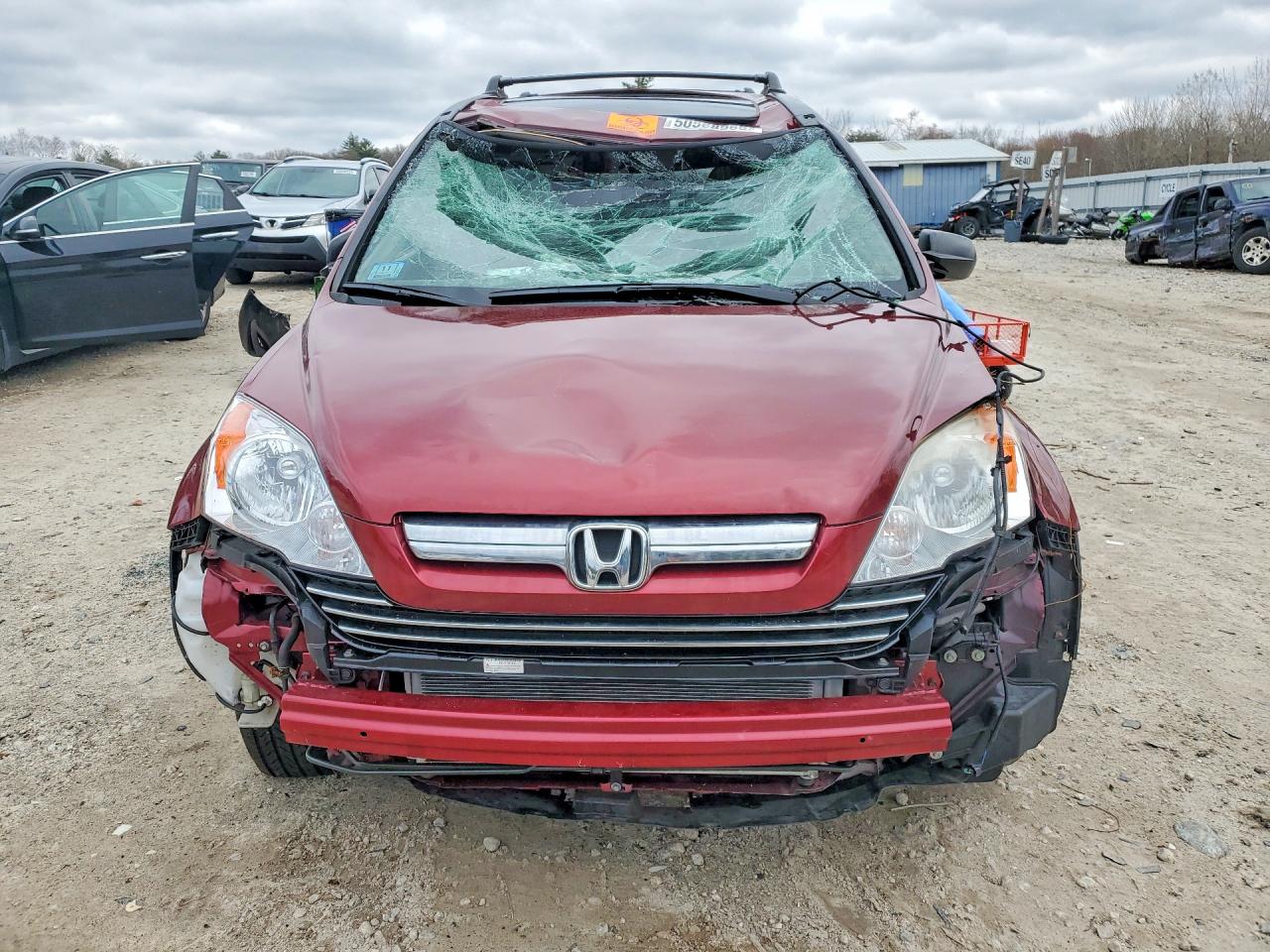 2009 Honda Cr-v Ex Red vin: JHLRE485X9C017645
