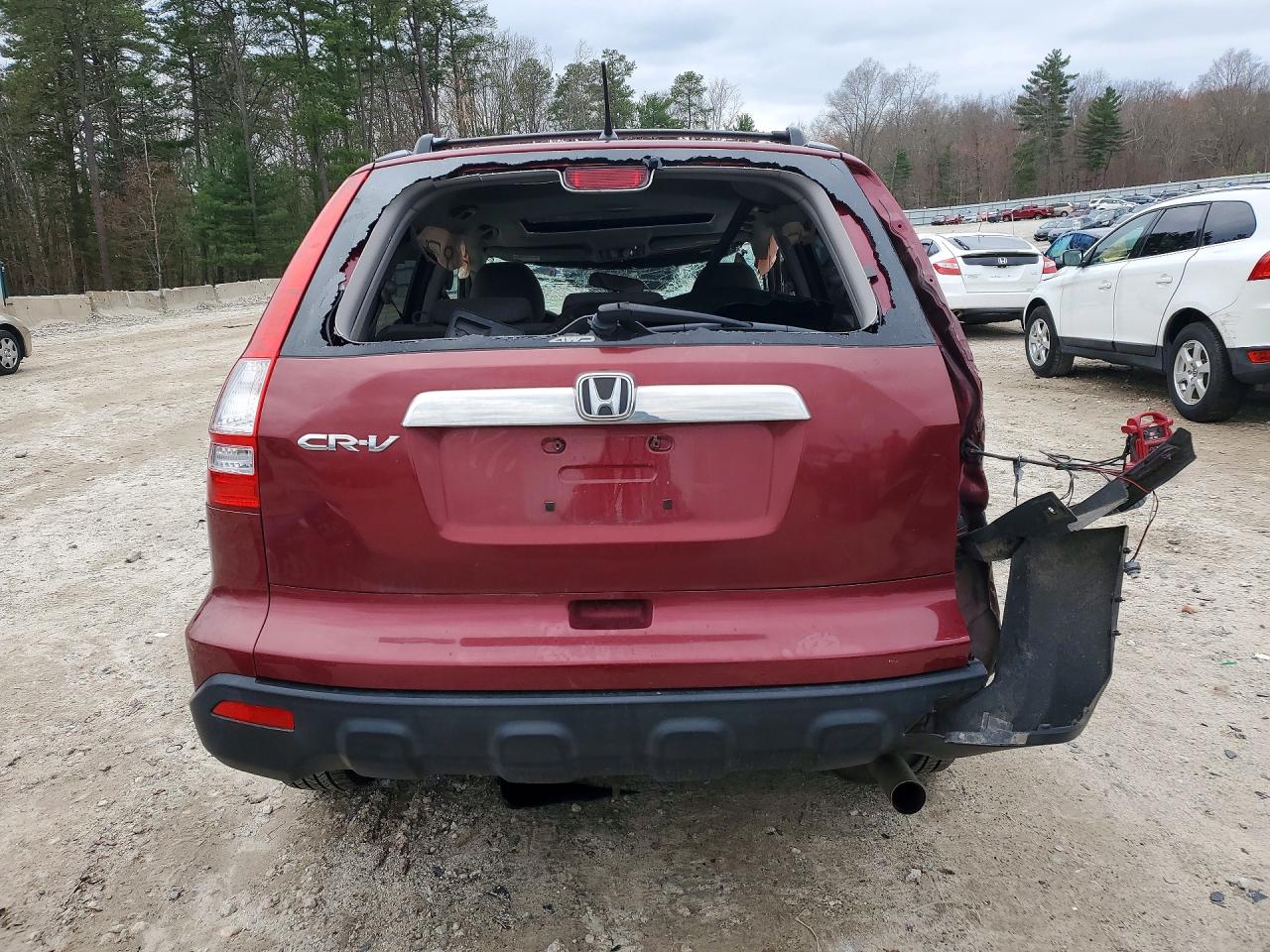 2009 Honda Cr-v Ex Red vin: JHLRE485X9C017645