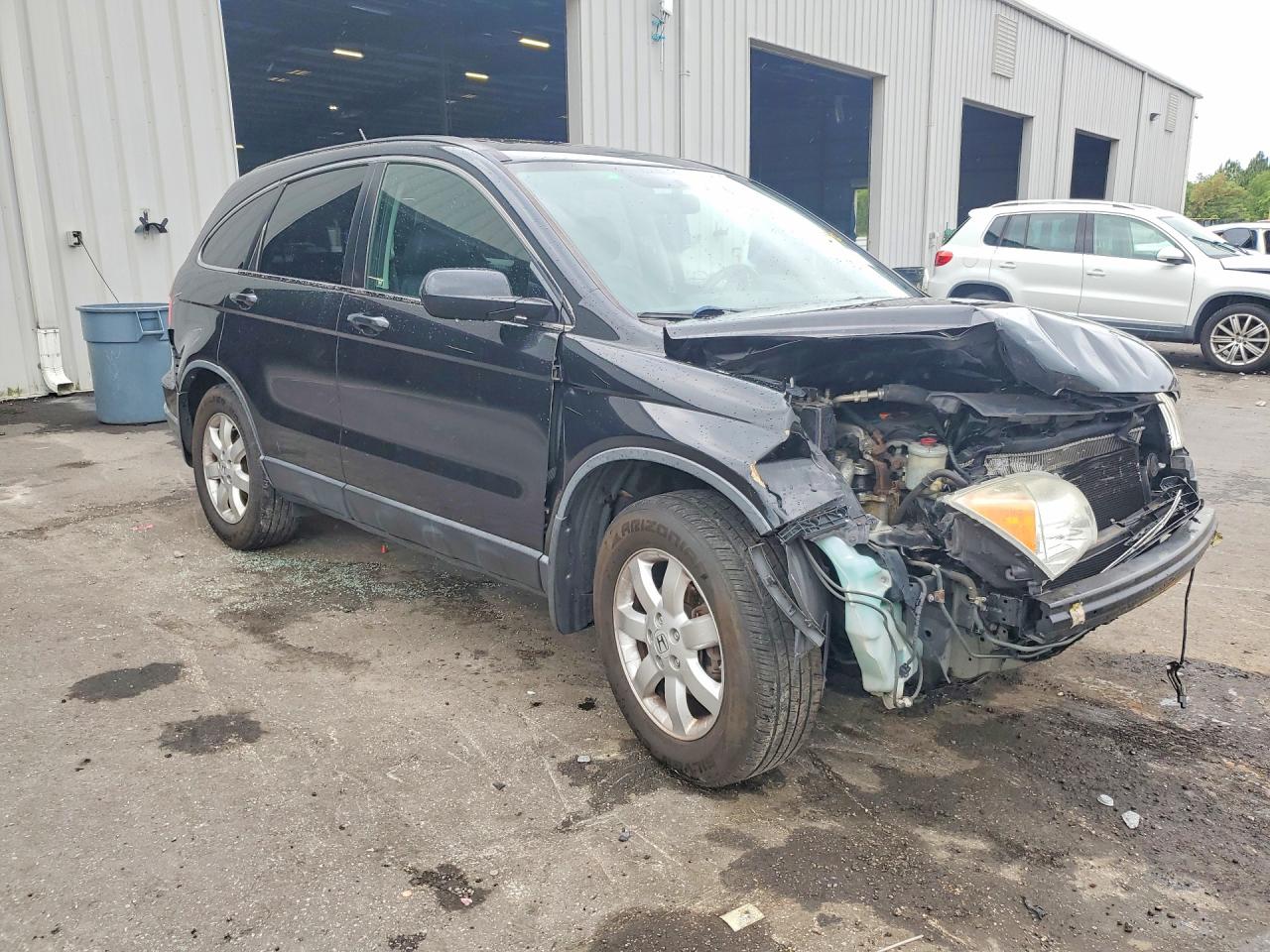 2007 Honda Cr-v Exl Black vin: JHLRE48707C021296