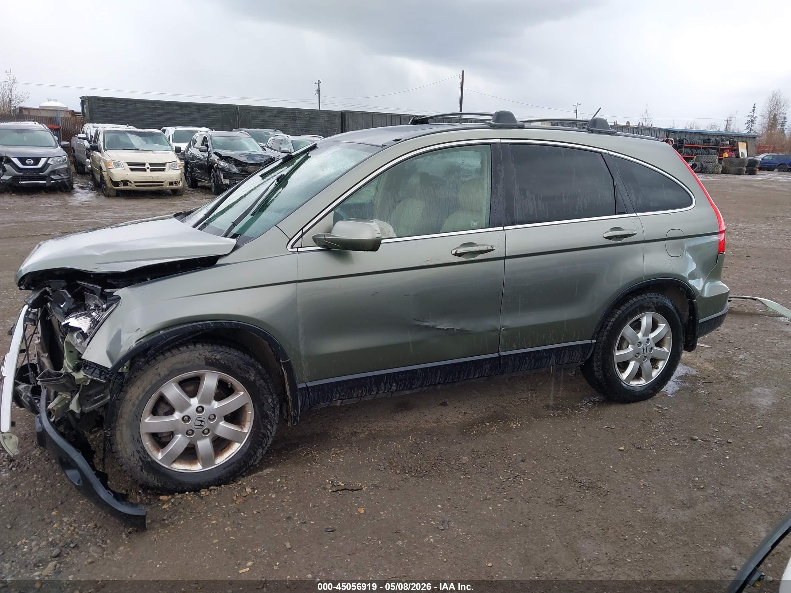 2007 Honda Cr-v Ex-l Зеленый vin: JHLRE48707C046697