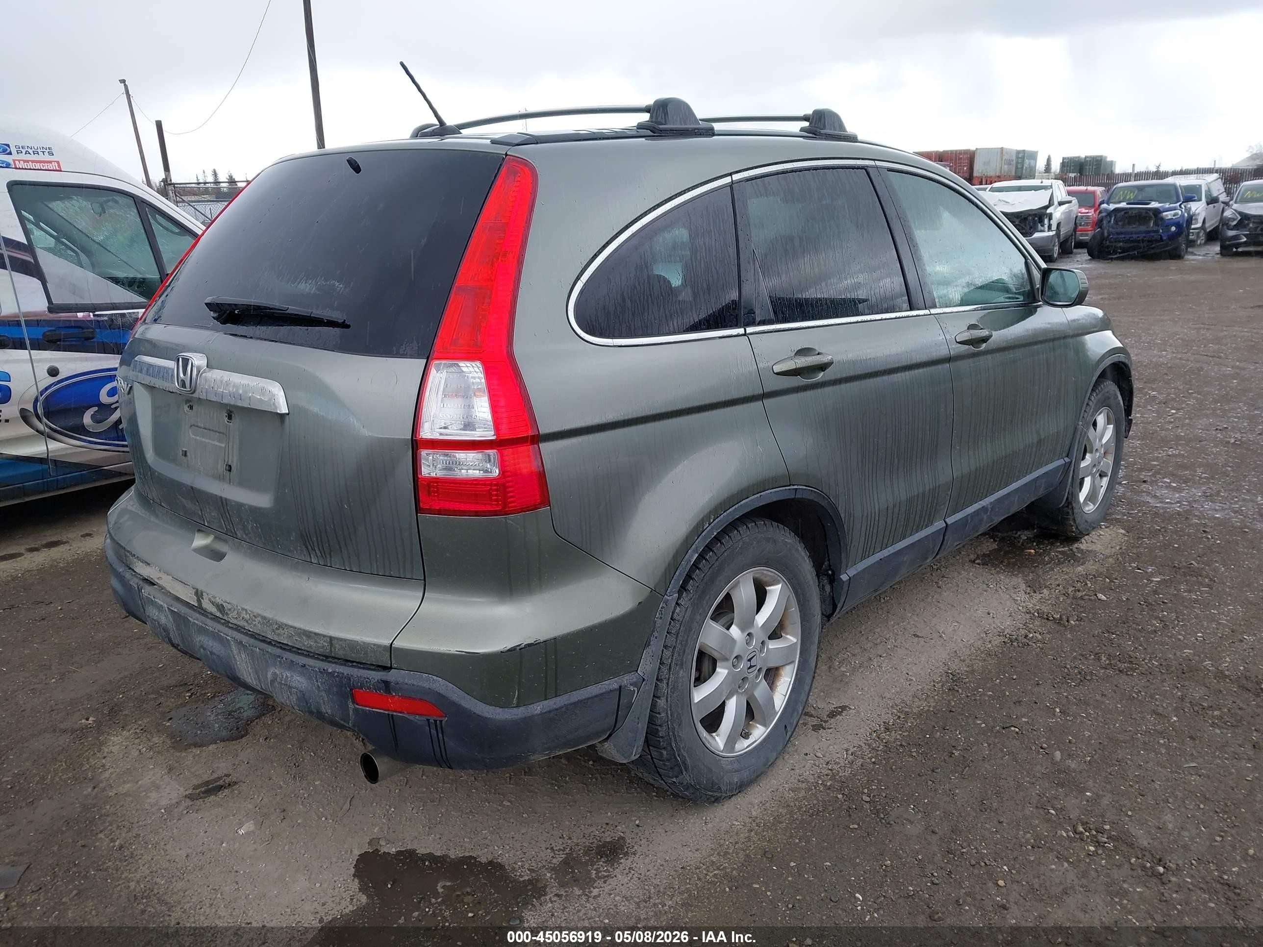 2007 Honda Cr-v Ex-l Зеленый vin: JHLRE48707C046697
